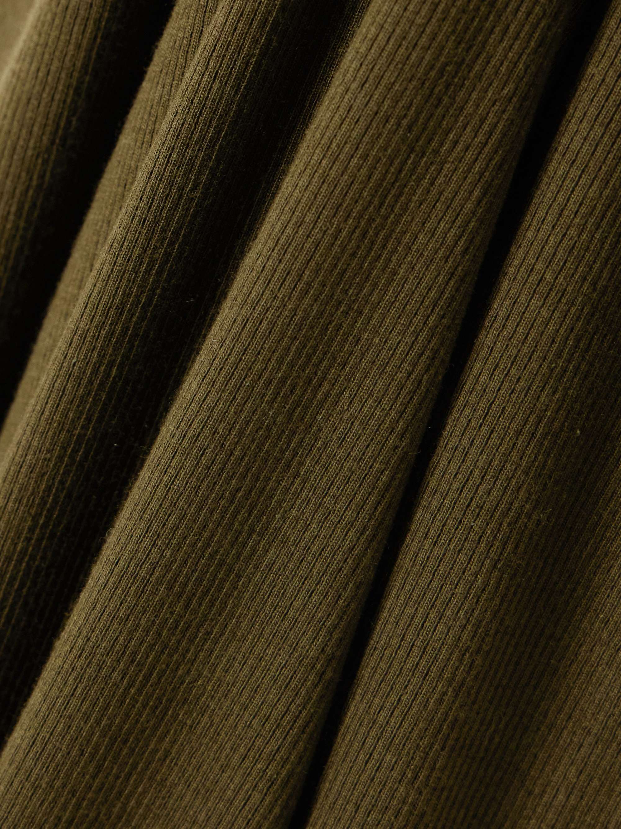 Long Sleeved Crew Neck ribbed stretch-jersey maxi dress view