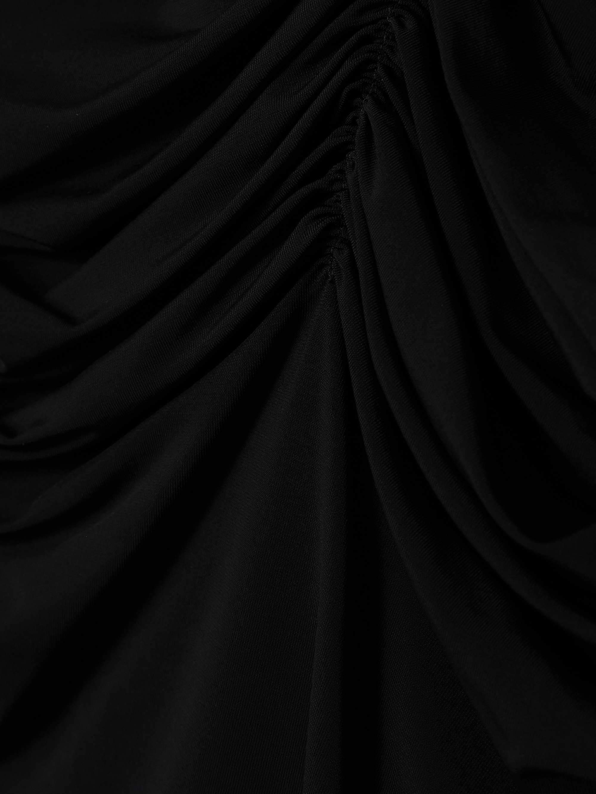 Ruched jersey midi dress view