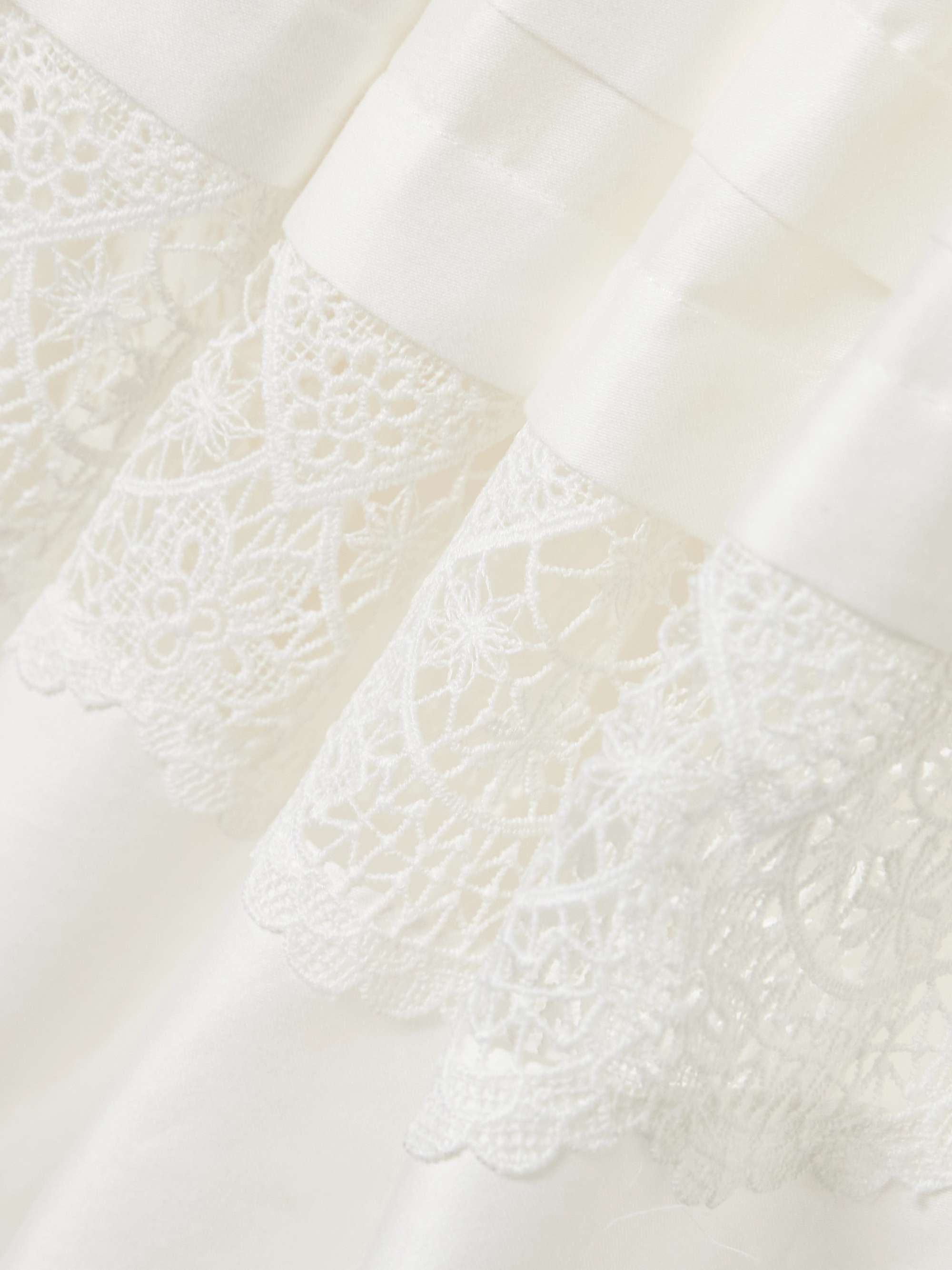 Chant lace-trimmed cotton mini dress view