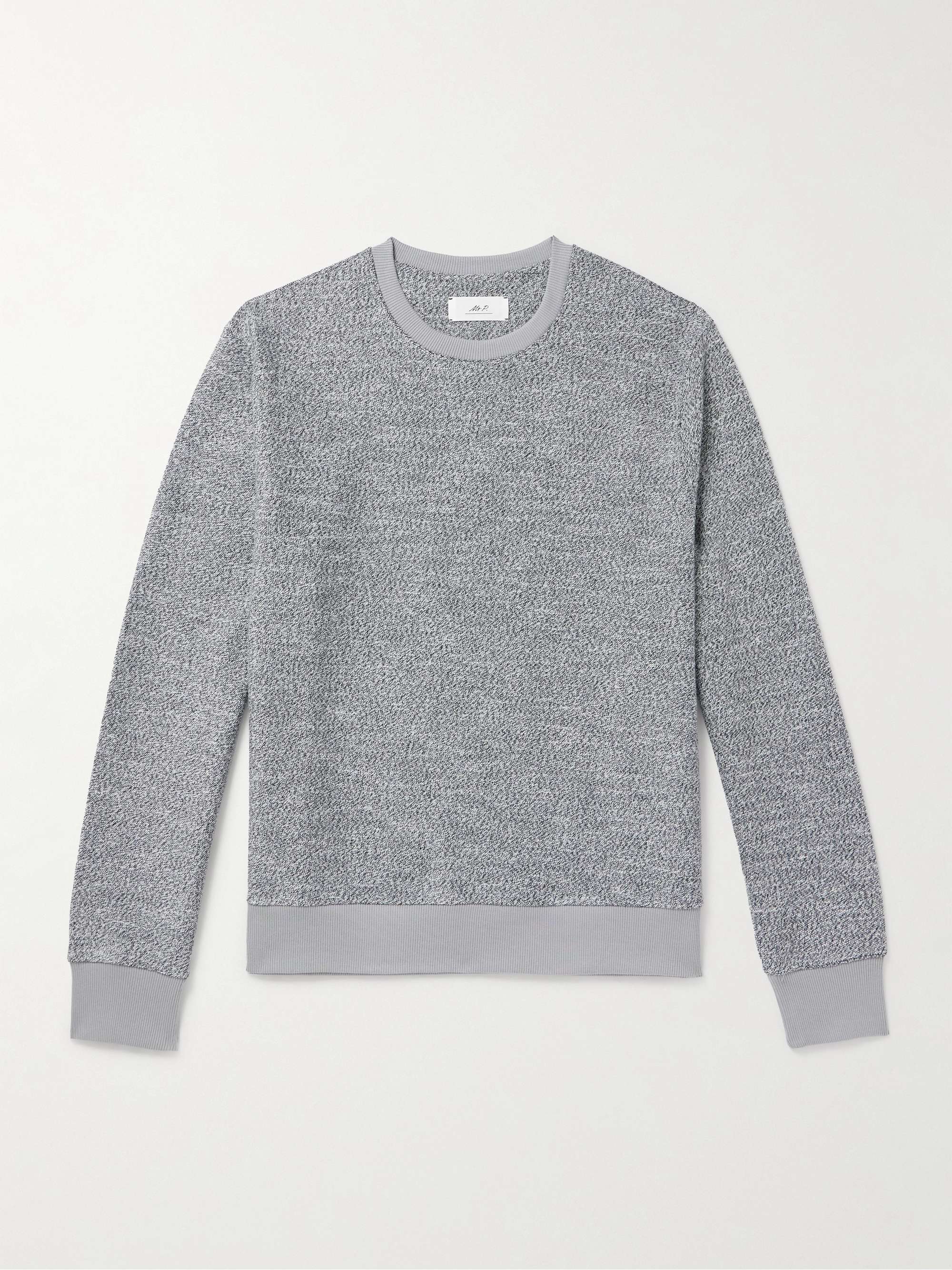 Cotton-Blend Jersey Sweatshirt view