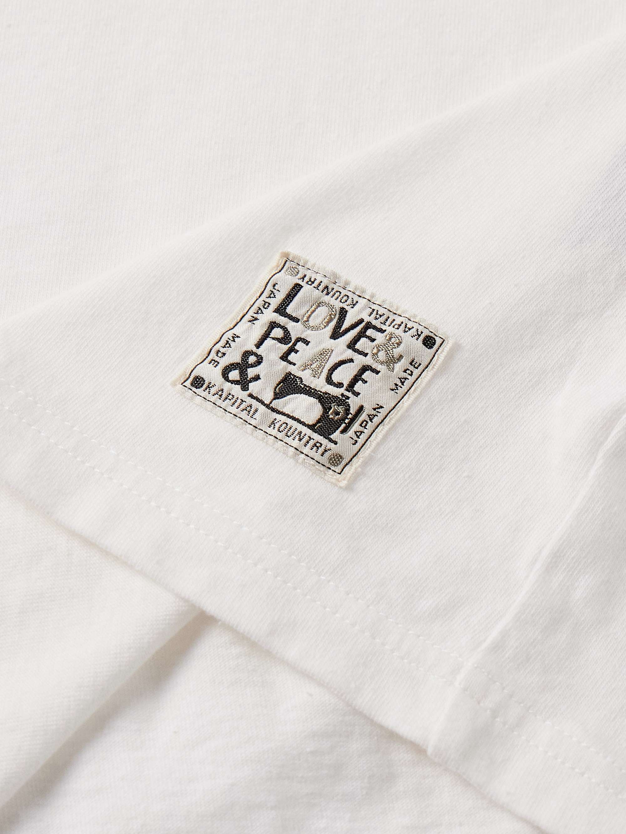 Peckish Embroidered Printed Cotton-Jersey T-Shirt view