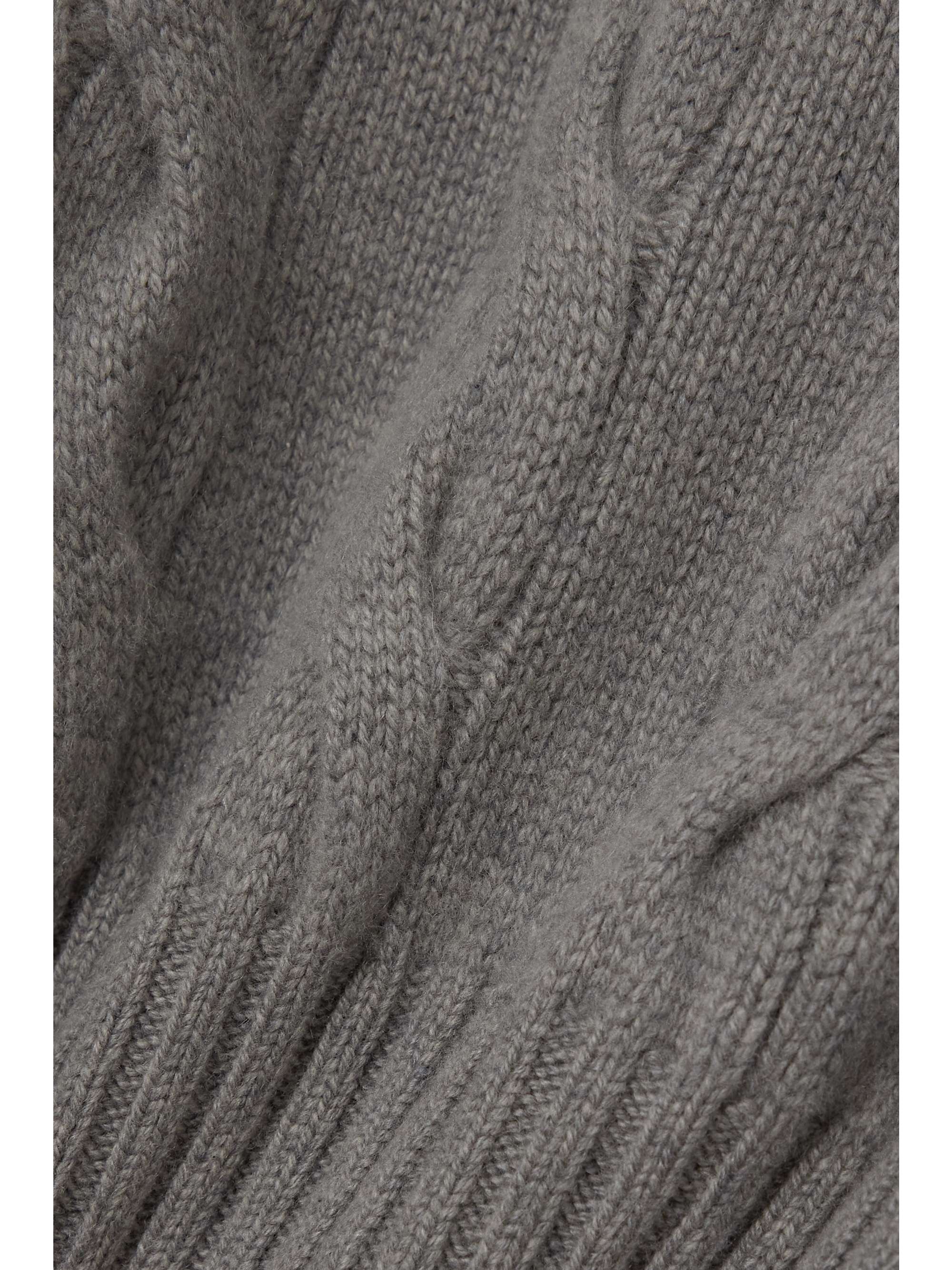 Cable-knit cashmere sweater view