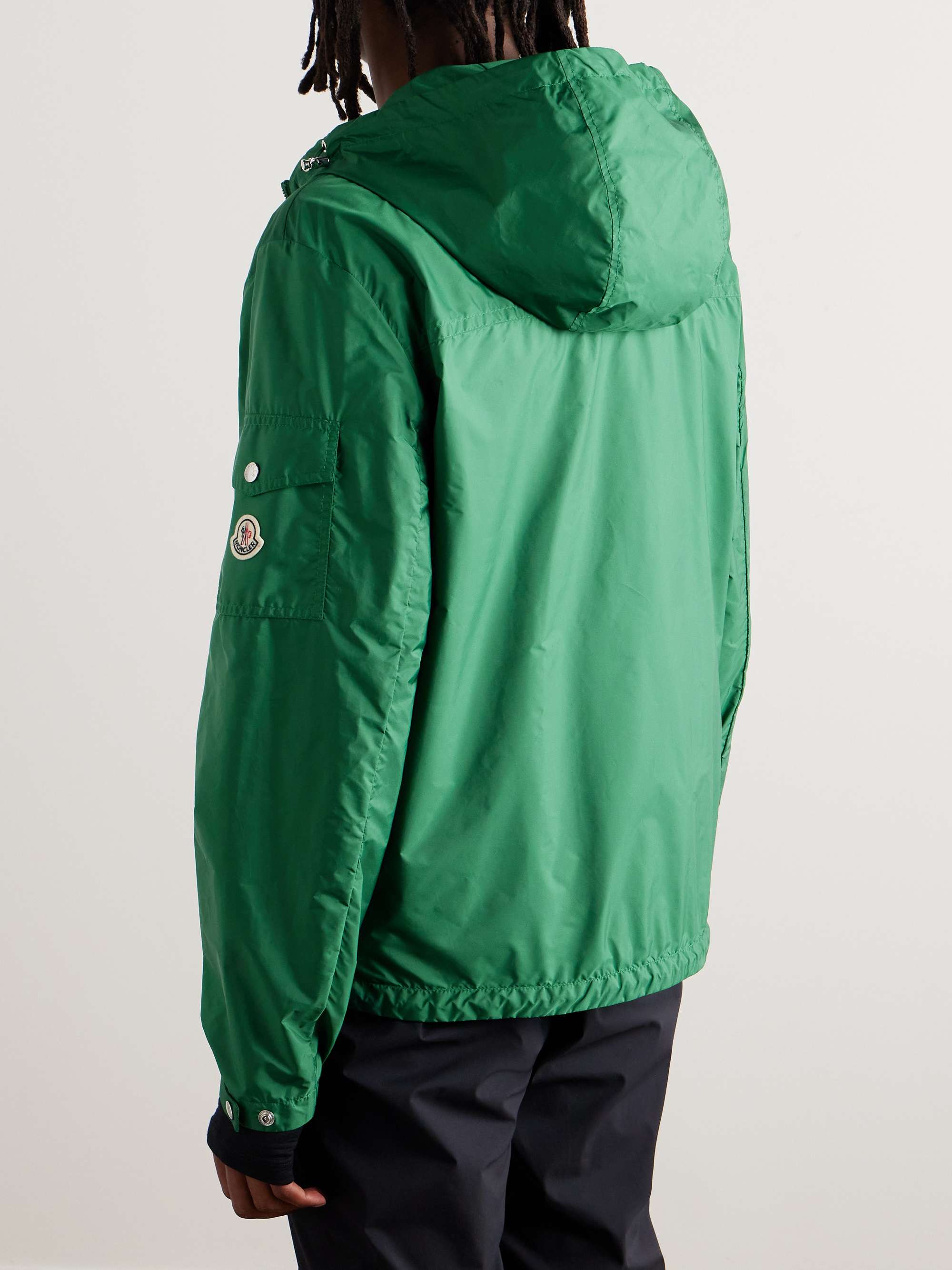 Etiache Logo-Appliqued Shell Hooded Jacket view