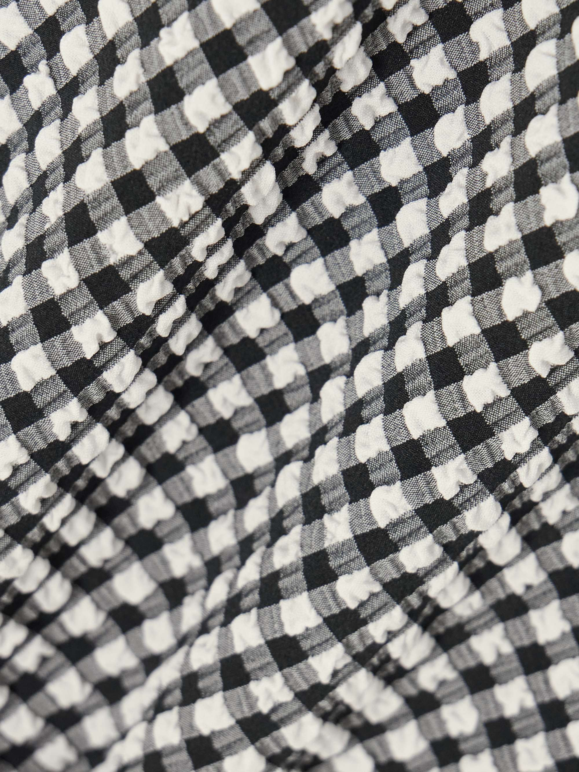 Gingham seersucker pareo view