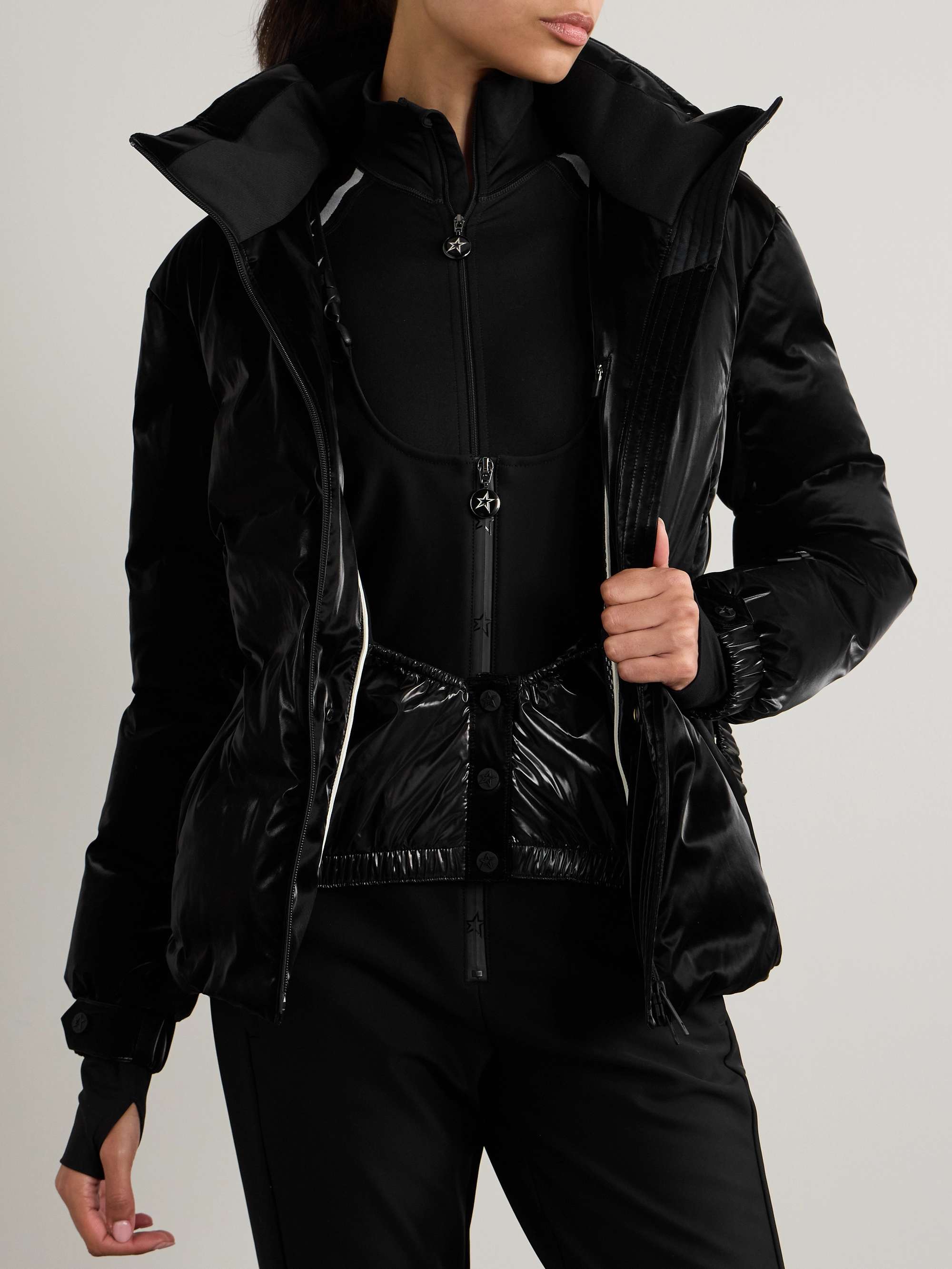 Candice belted quilted down ski jacket view