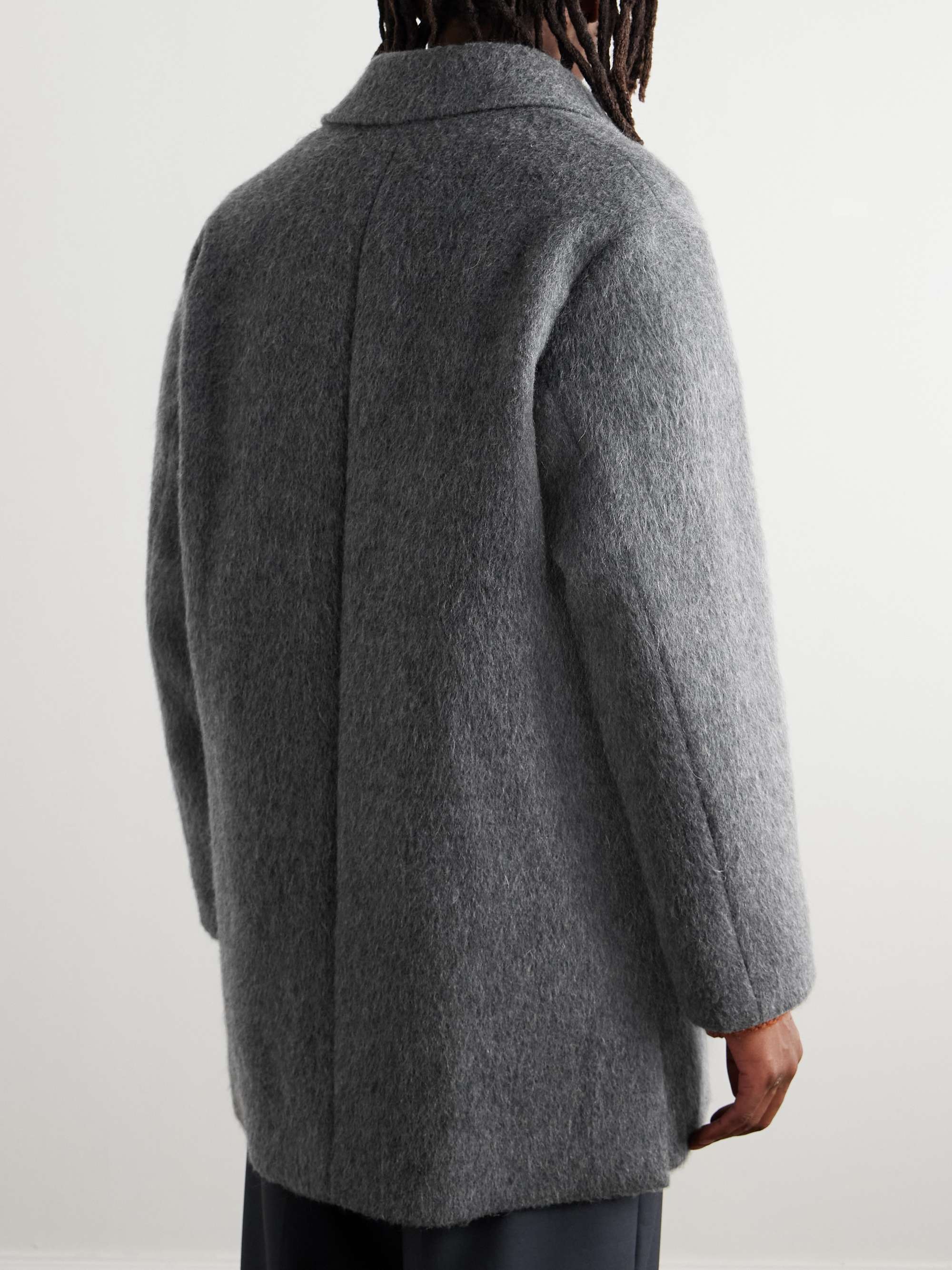Hunter Brushed Wool, Mohair and Camel-Blend Coat view