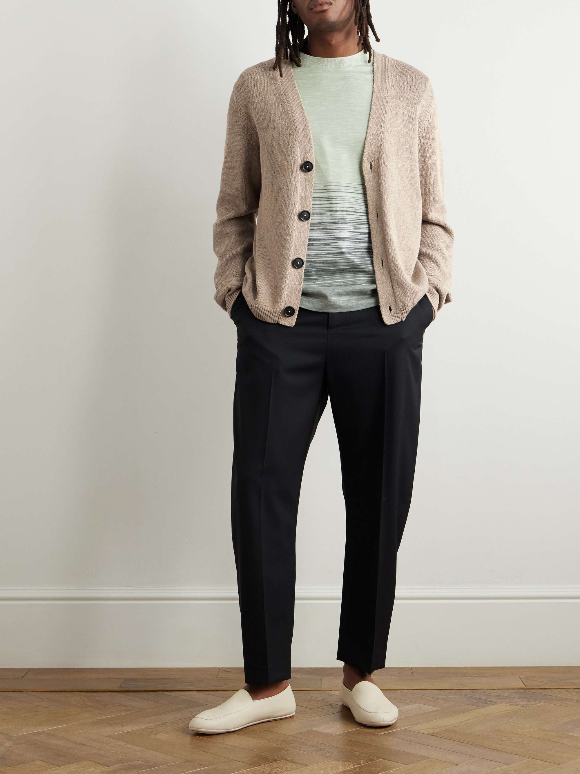 Tony Cotton and Silk-Blend Cardigan view