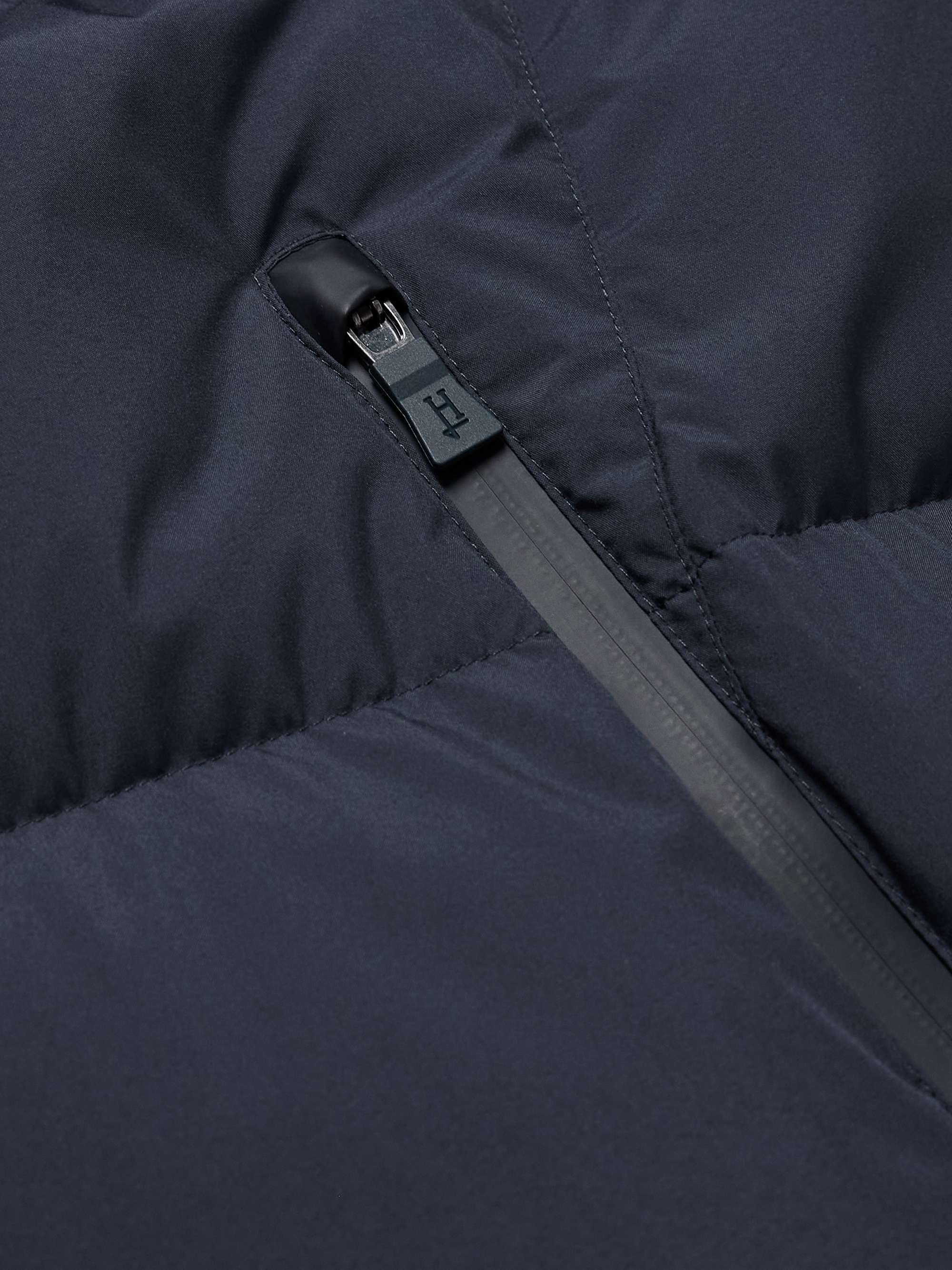 Quilted GORE-TEX INFINIUM™ WINDSTOPPER® Hooded Down Jacket view