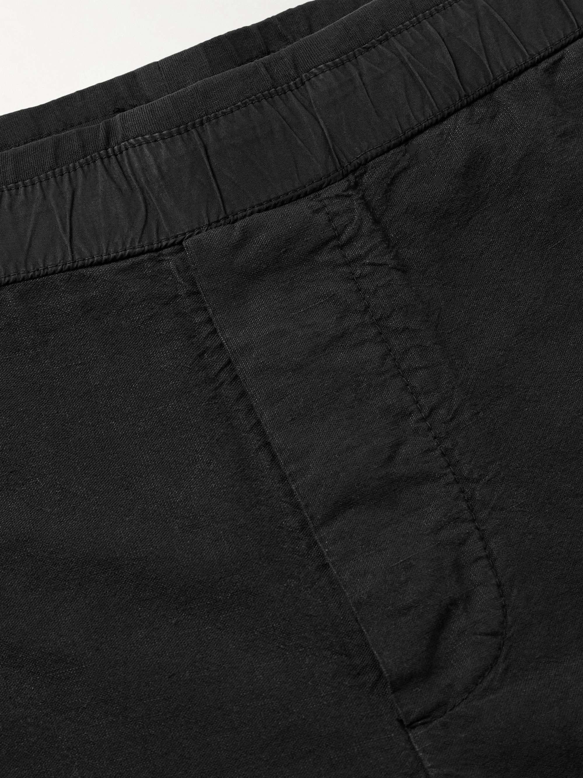 Tapered Garment-Dyed Cotton and Hemp-Blend Trousers view