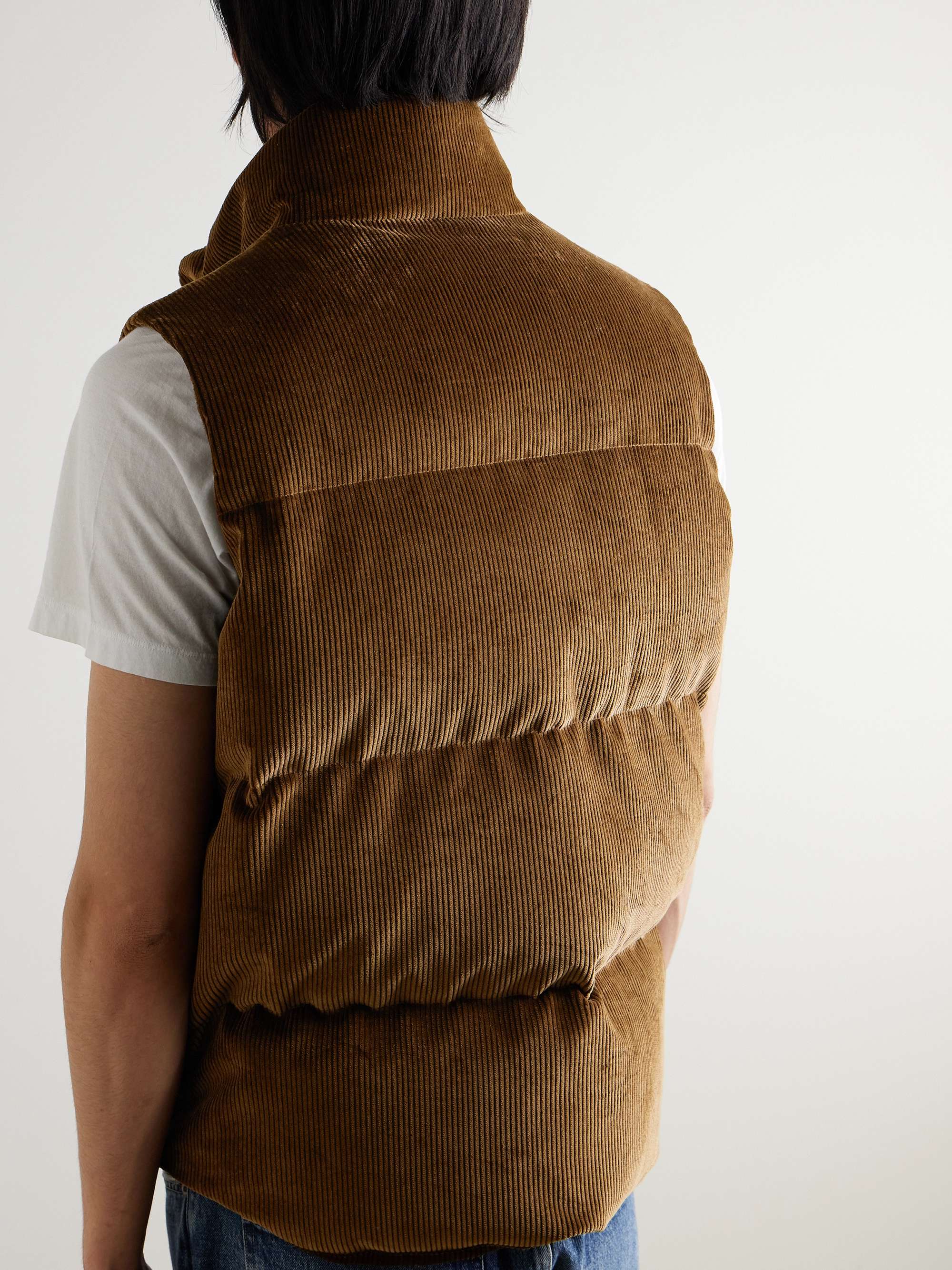 Quilted Cotton-Corduroy Down Gilet view