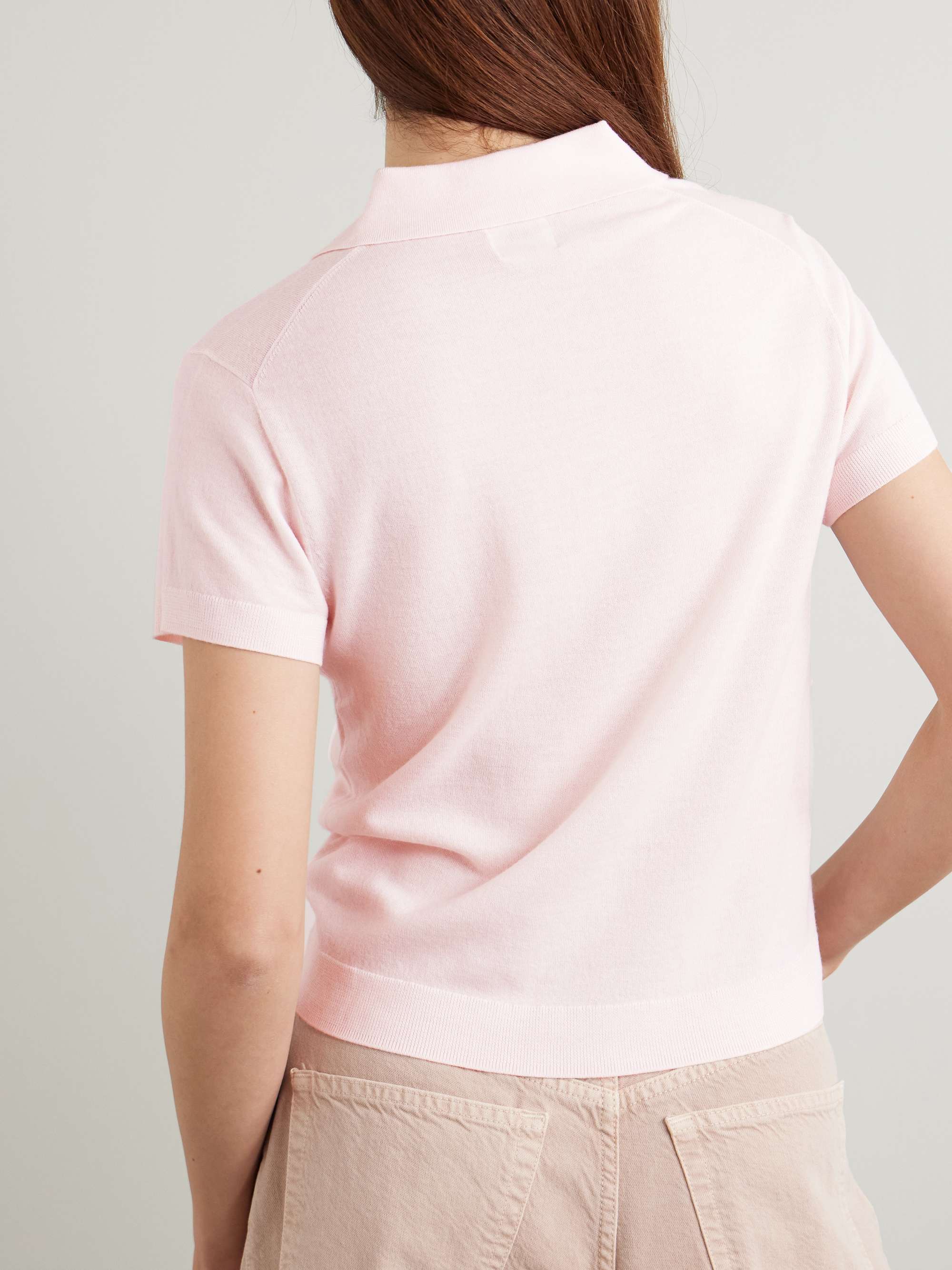 James merino wool polo shirt view