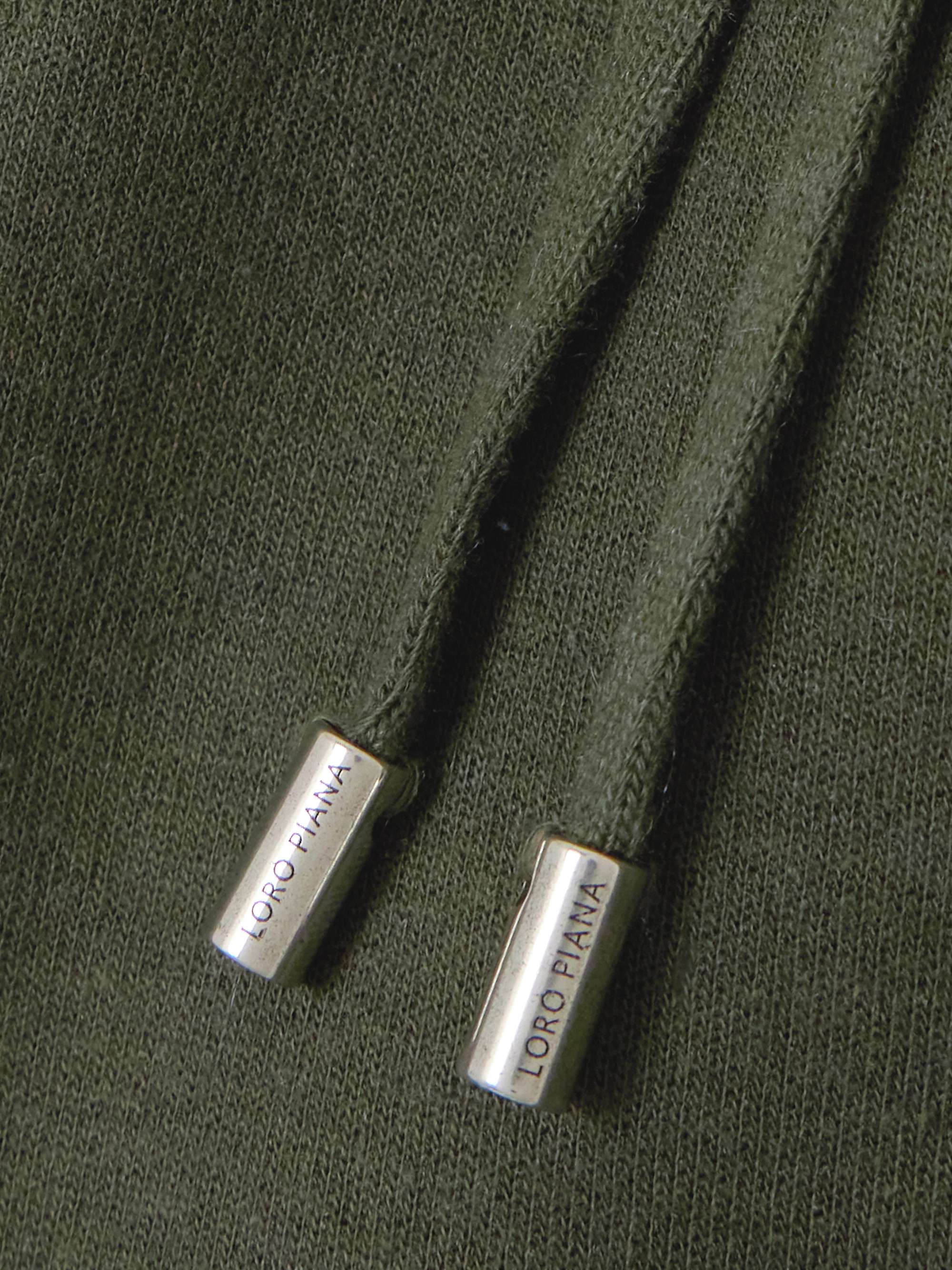 Viera cotton, silk and cashmere-blend jersey track pants view
