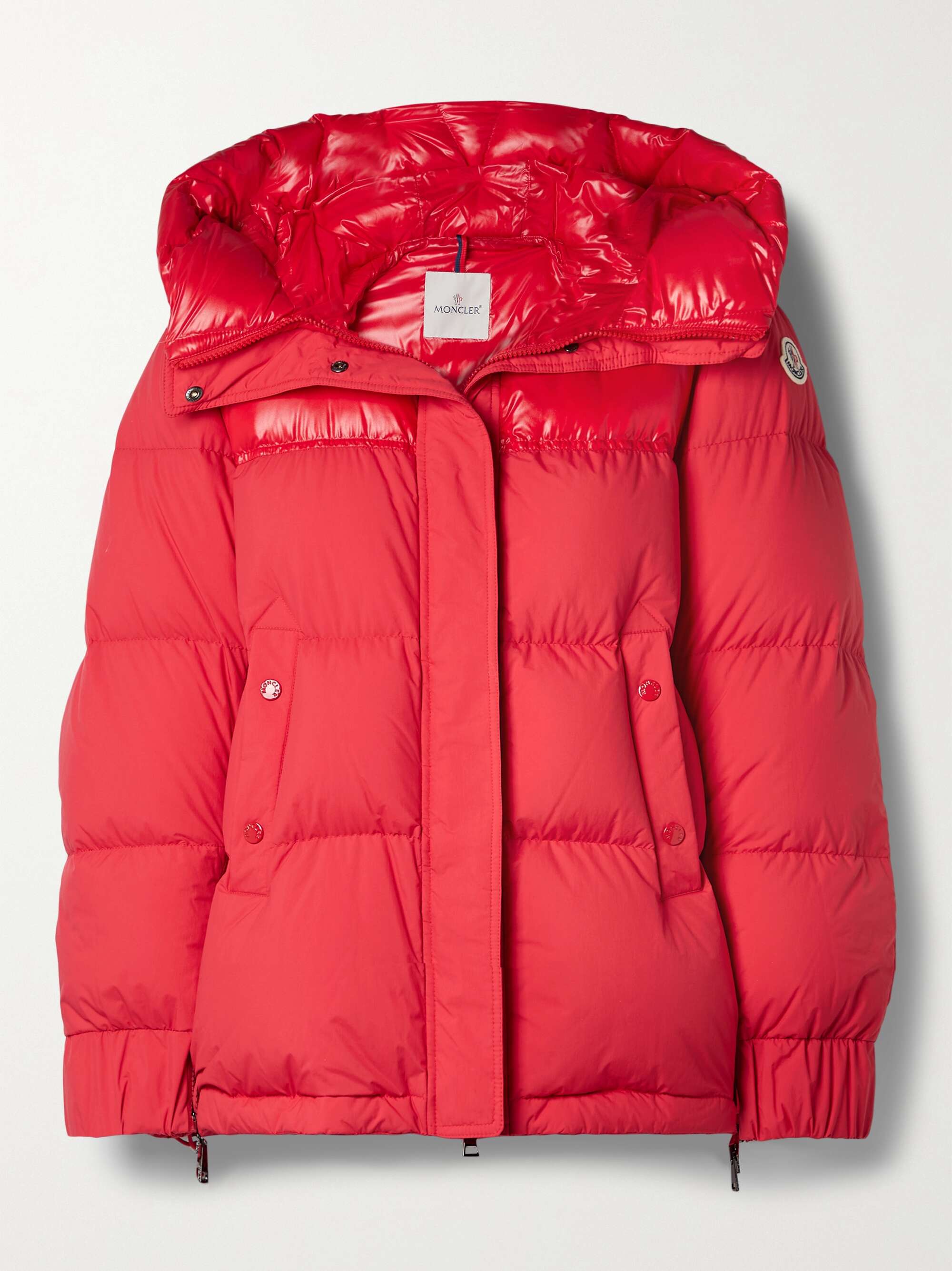 Etival hooded quilted shell down jacket view