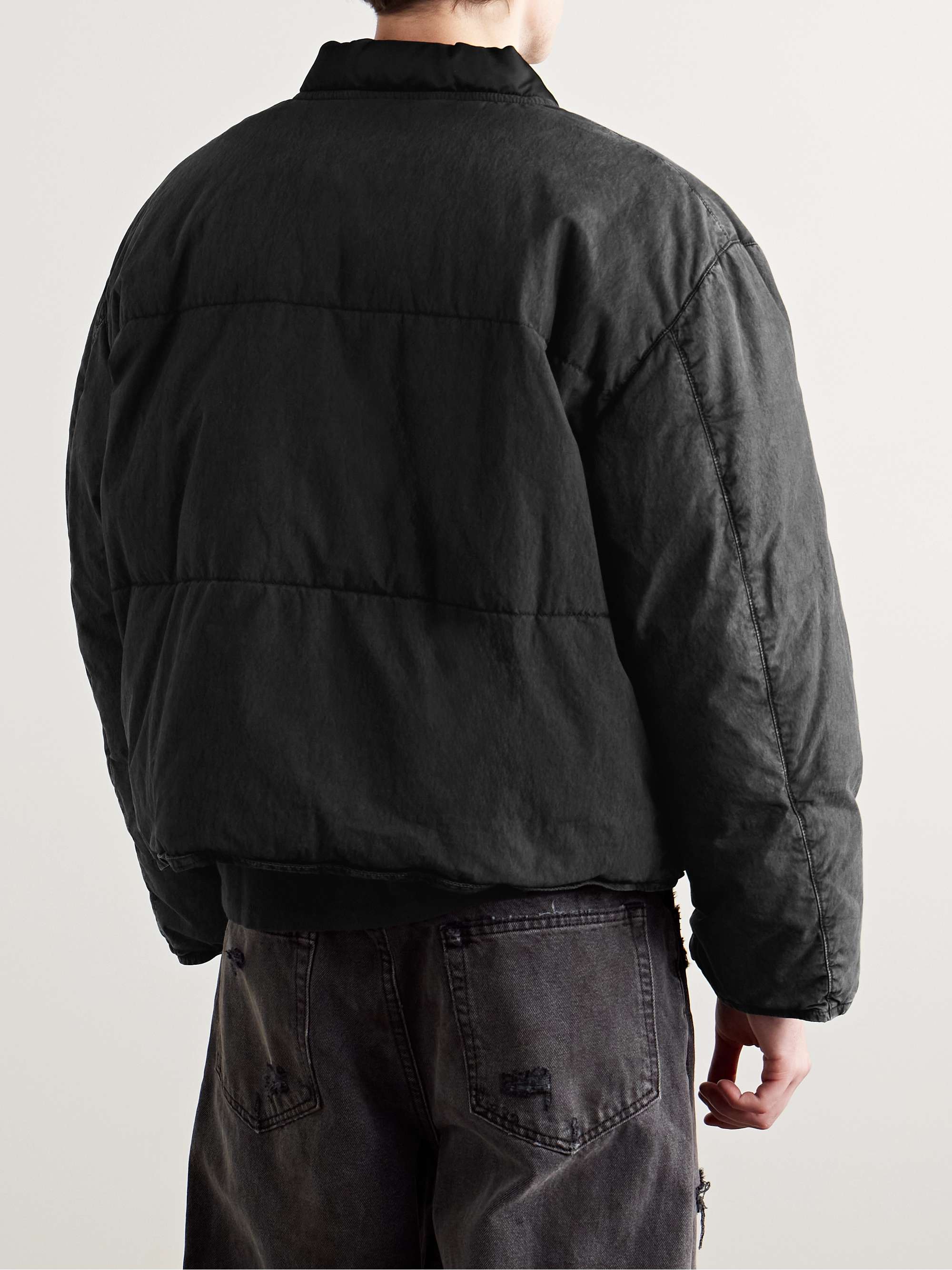Next Exit Shell-Trimmed Cotton and Nylon-Blend Down Bomber Jacket view