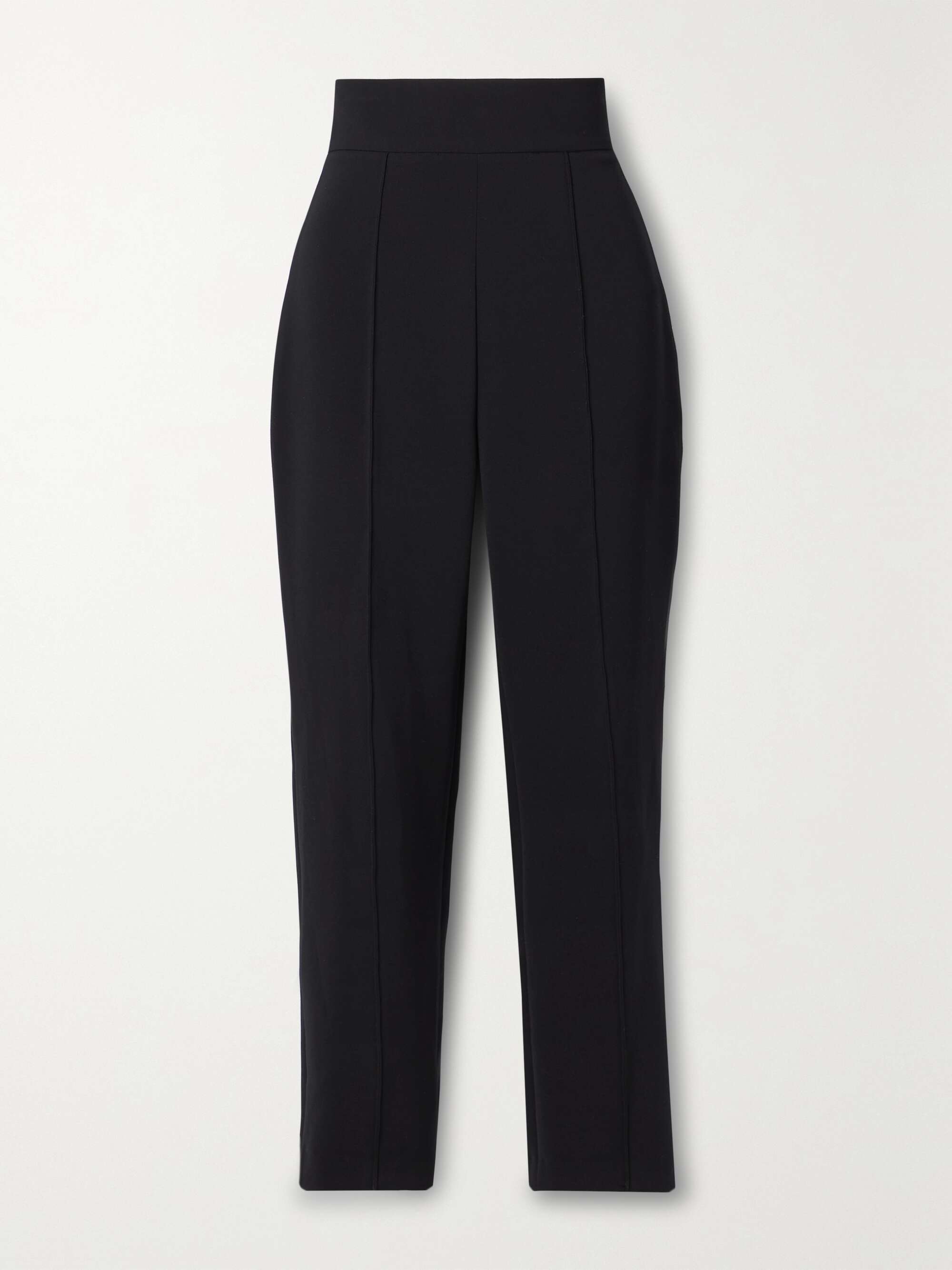 Cropped stretch-crepe straight-leg pants view