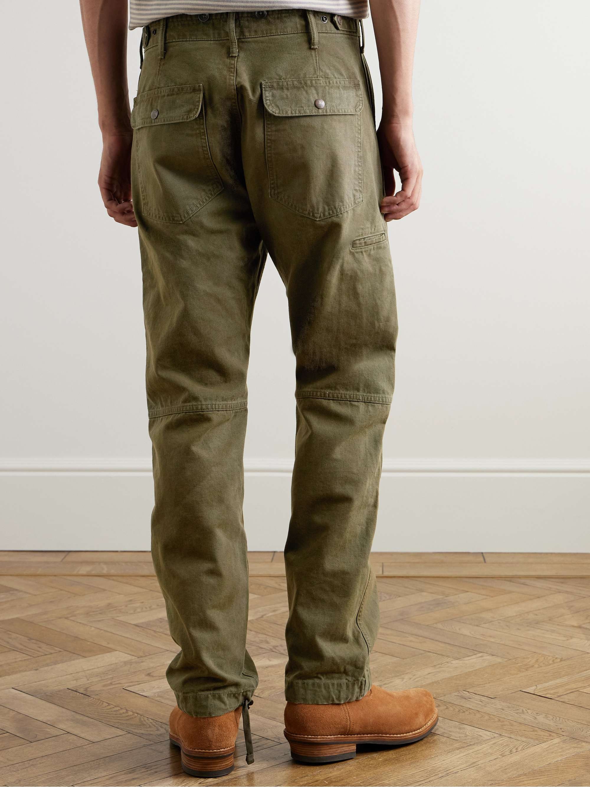 Curtiss Straight-Leg Cotton-Canvas Trousers view