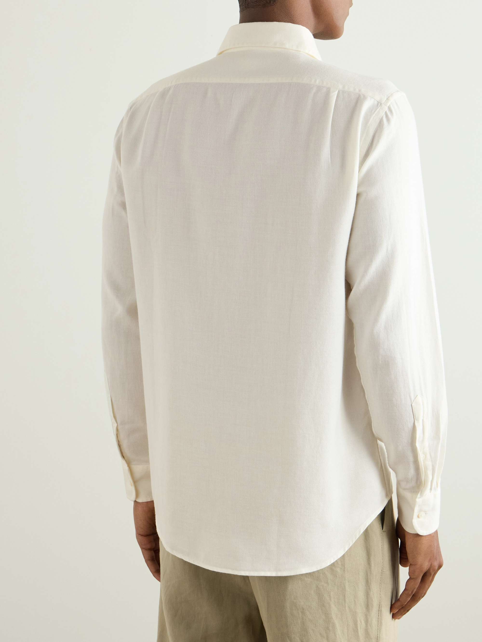 Aston Cotton and Cashmere-Blend Shirt view