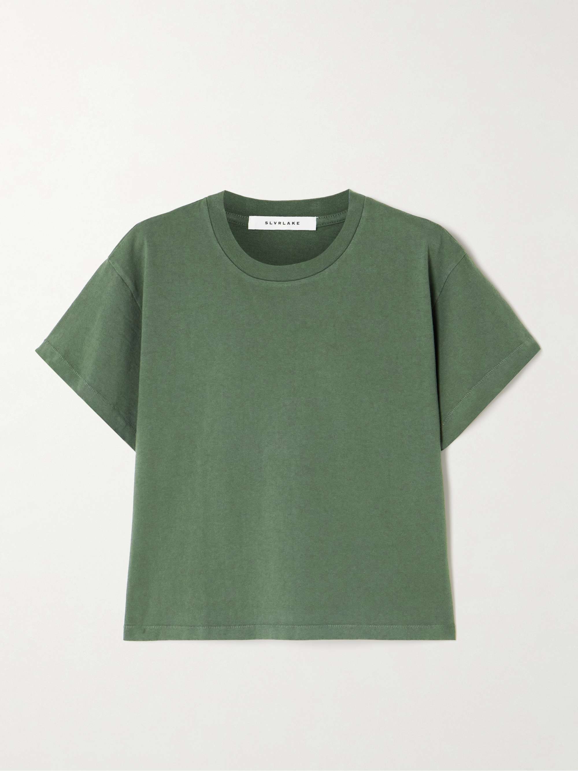 Square cotton-jersey T-shirt view