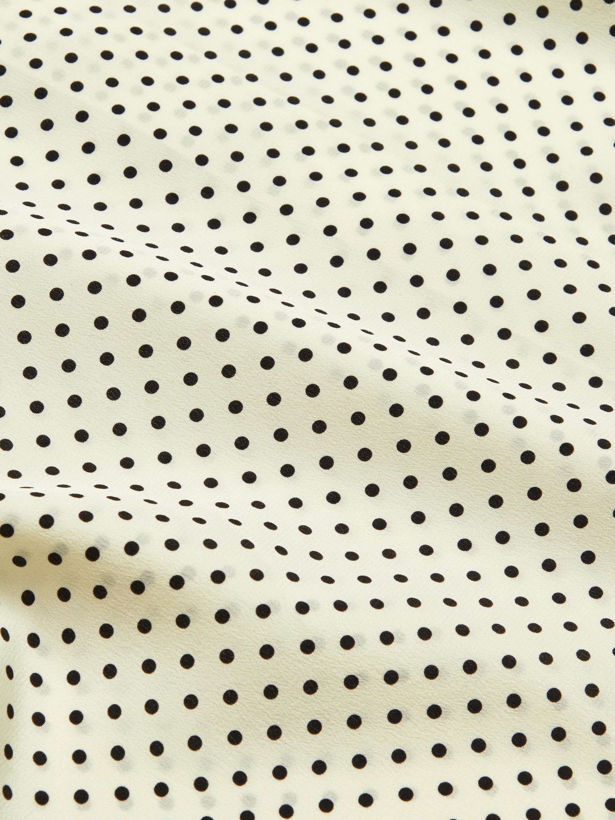 Polka-Dot Silk Crepe De Chine Shirt view
