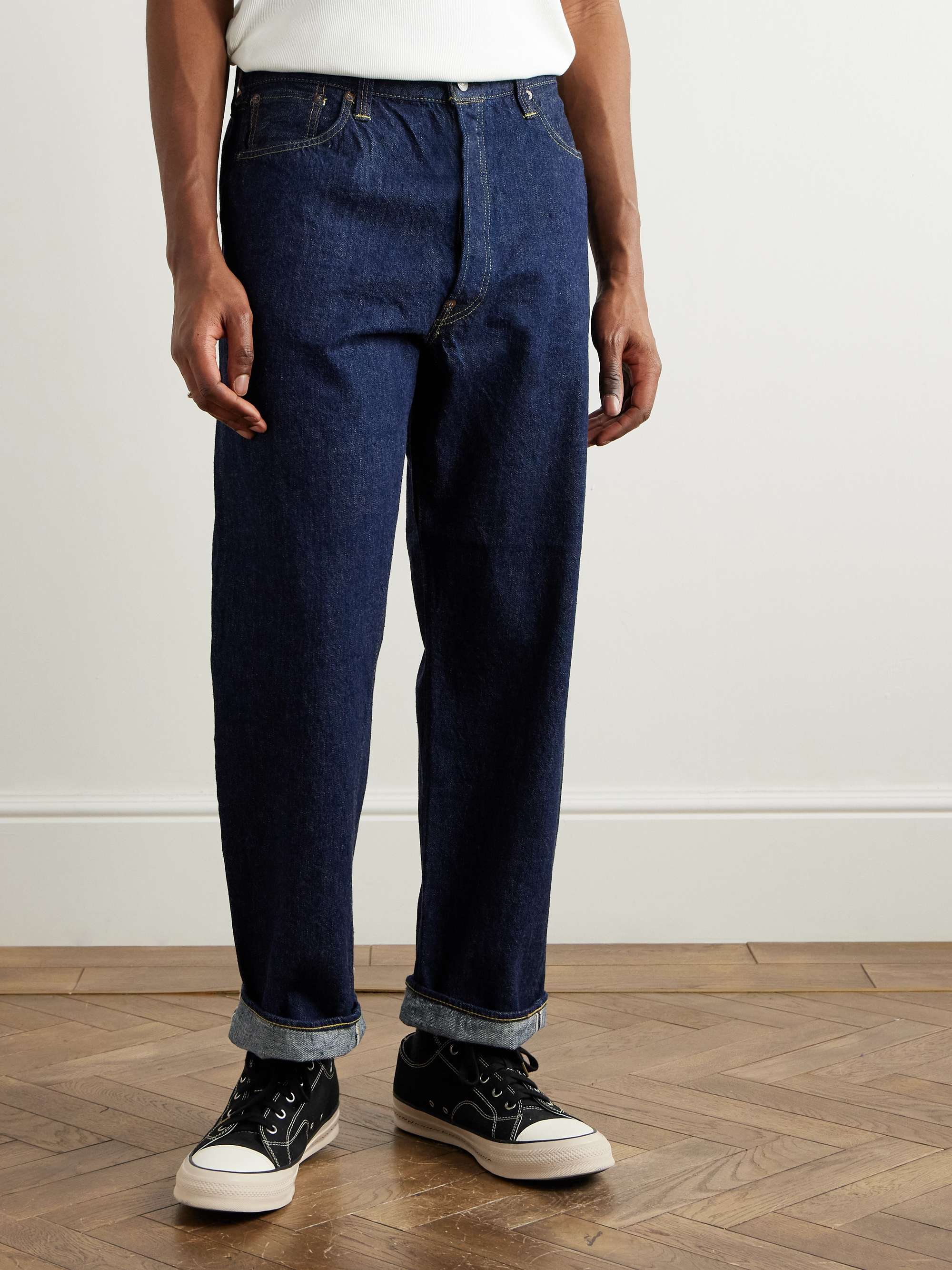 Grand Dad's Straight-Leg Selvedge Jeans view
