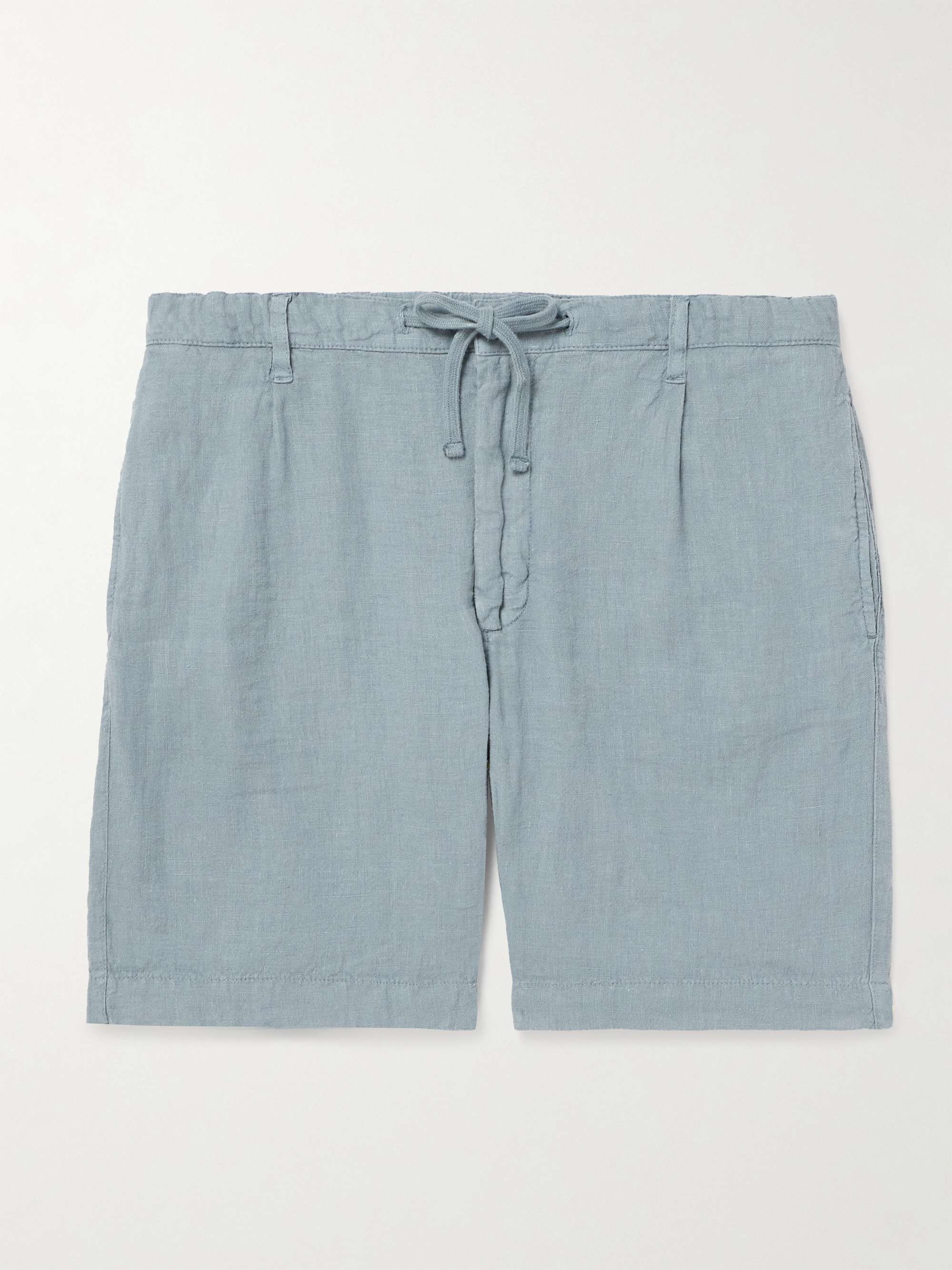 Tank Straight-Leg Linen Drawstring Shorts view