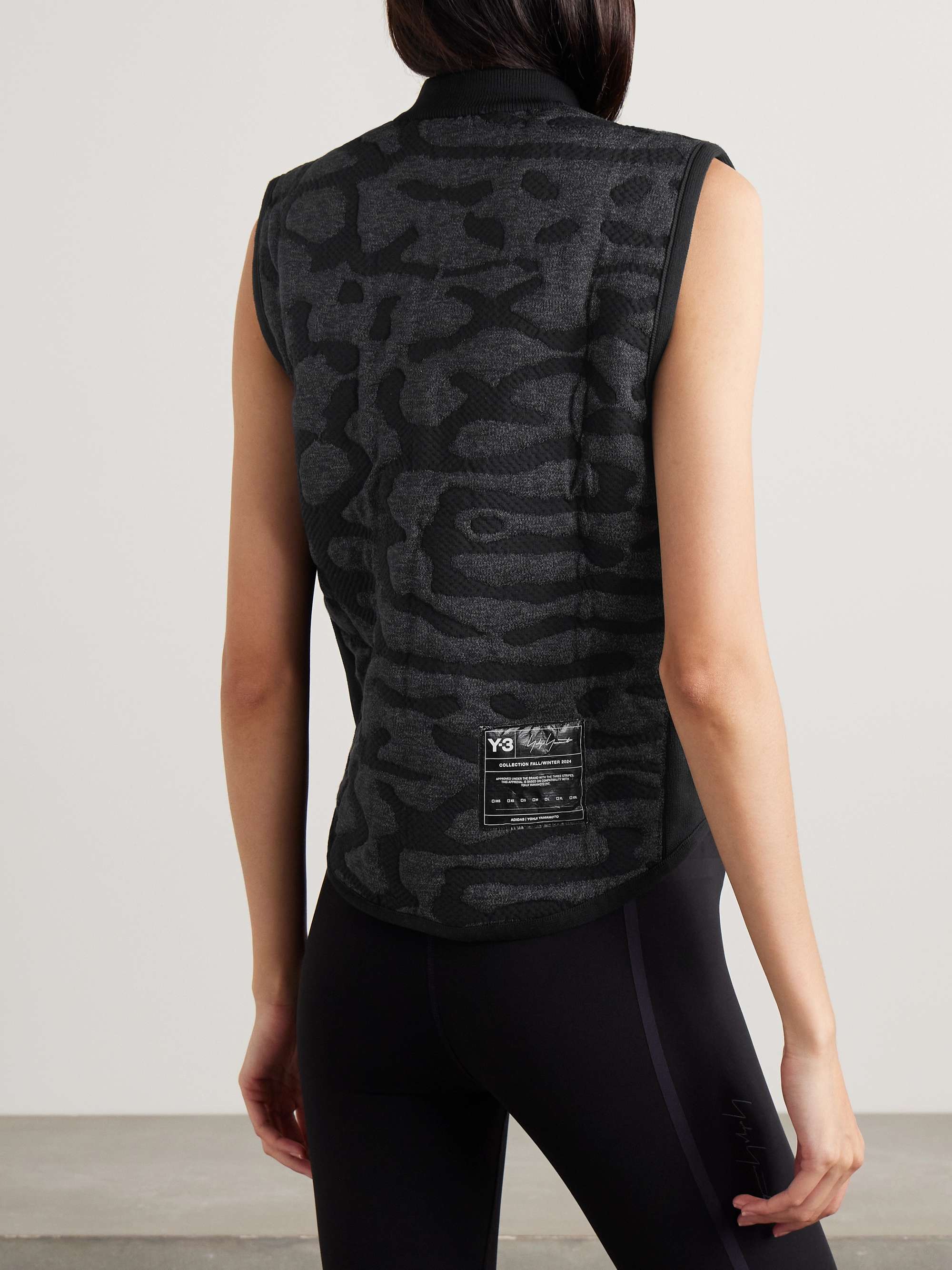 + Y-3 recycled jacquard-knit vest view