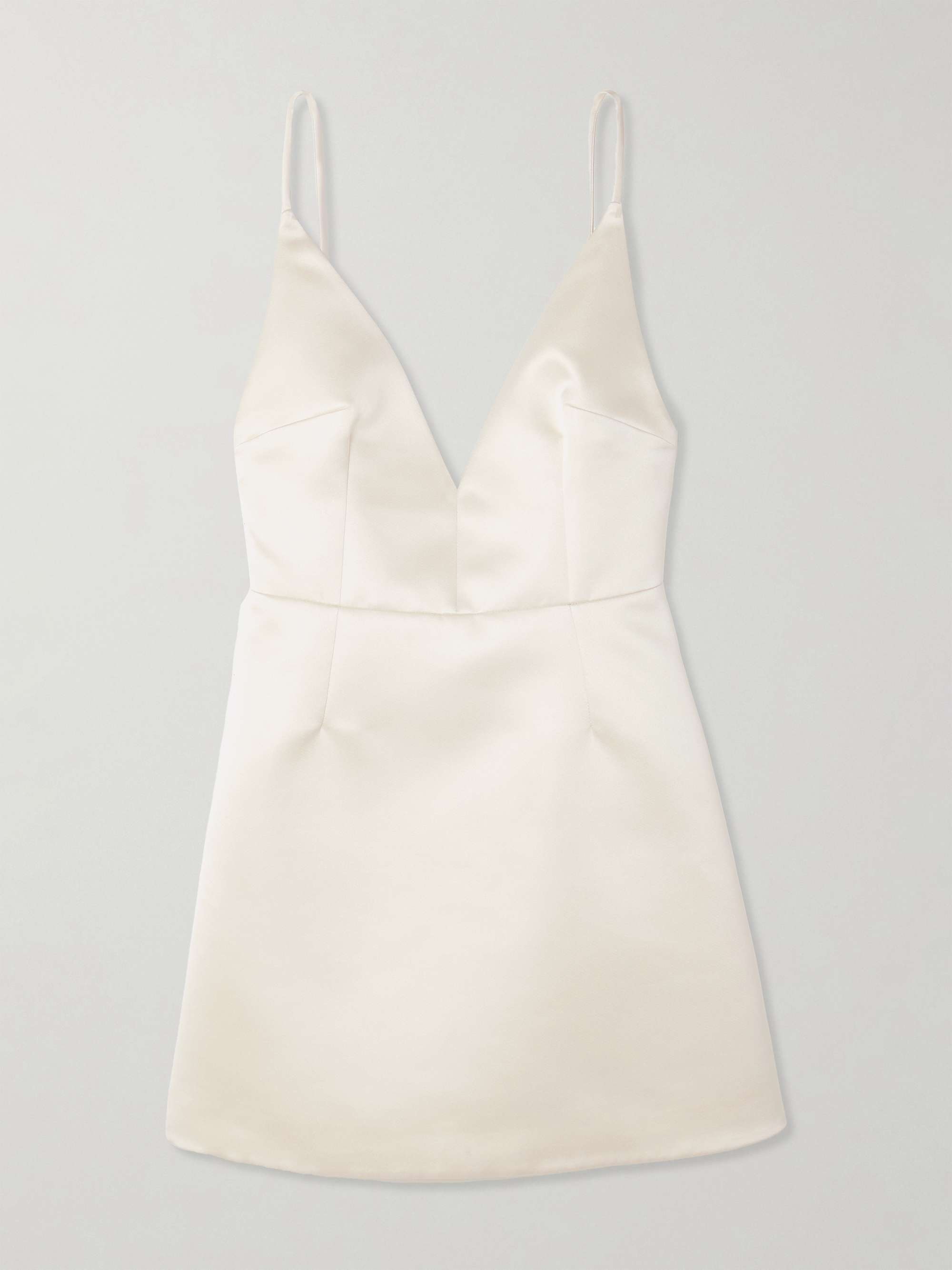 Vero open-back duchesse-satin mini dress view