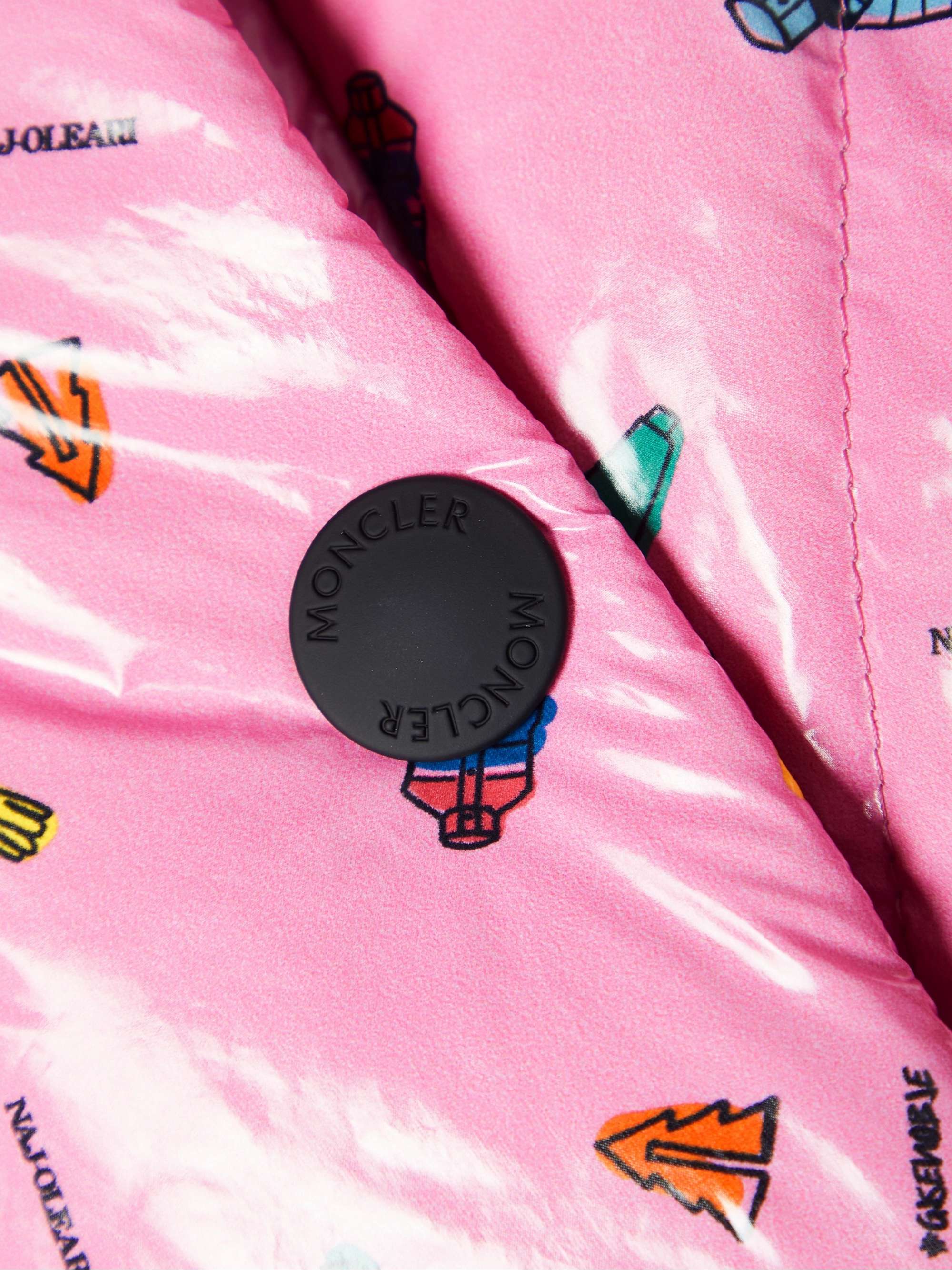 + 3 Moncler Grenoble cropped printed quilted down ski jacket view