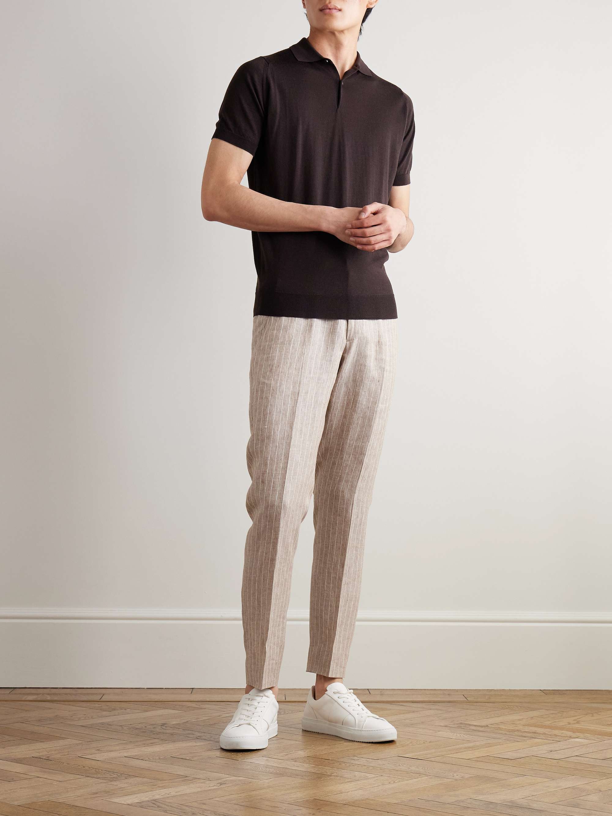 Payton Slim-Fit Merino Wool Polo Shirt view