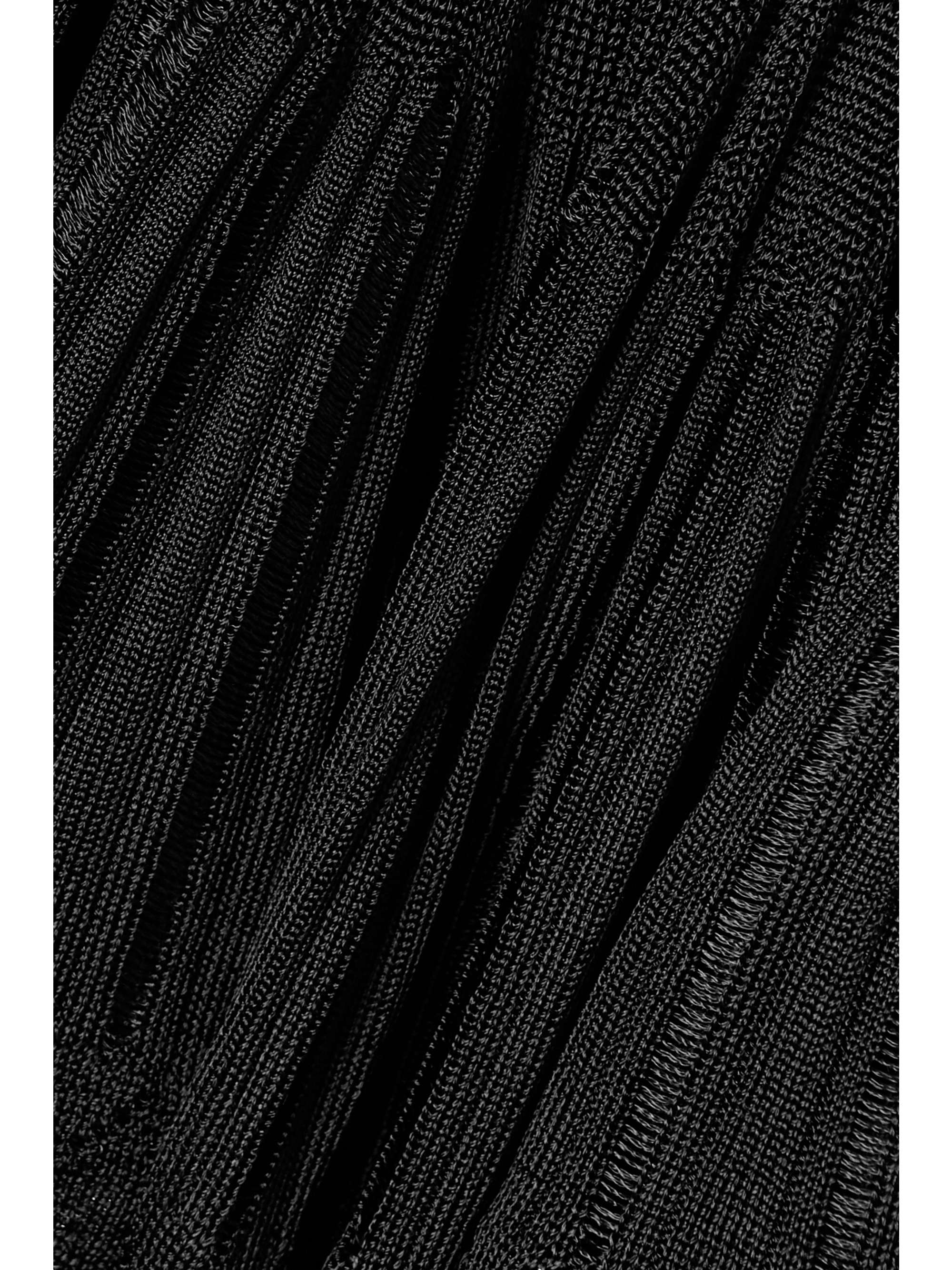 Ribbed pointelle-knit mini dress view