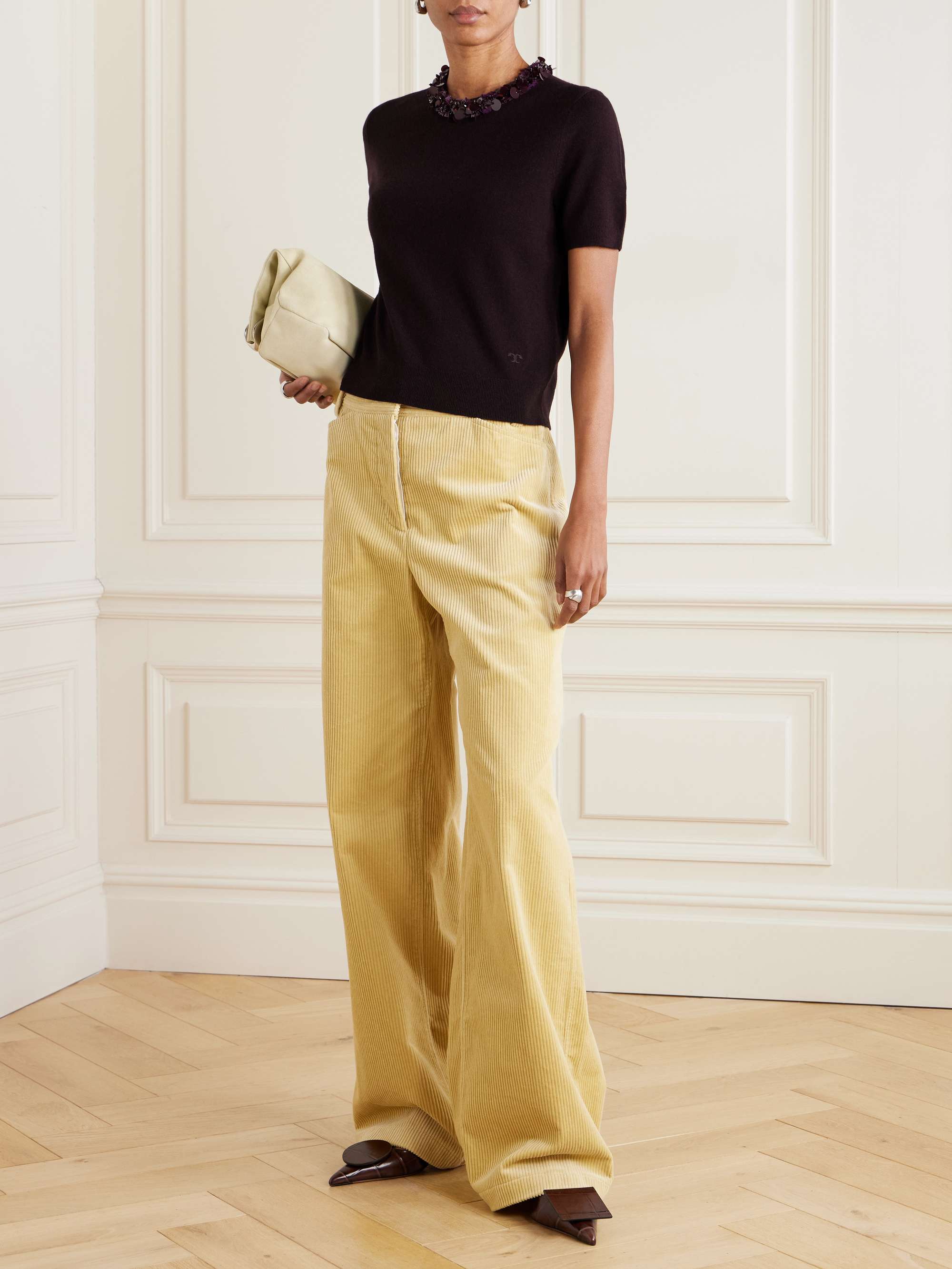 Embellished wool and cashmere-blend sweater view