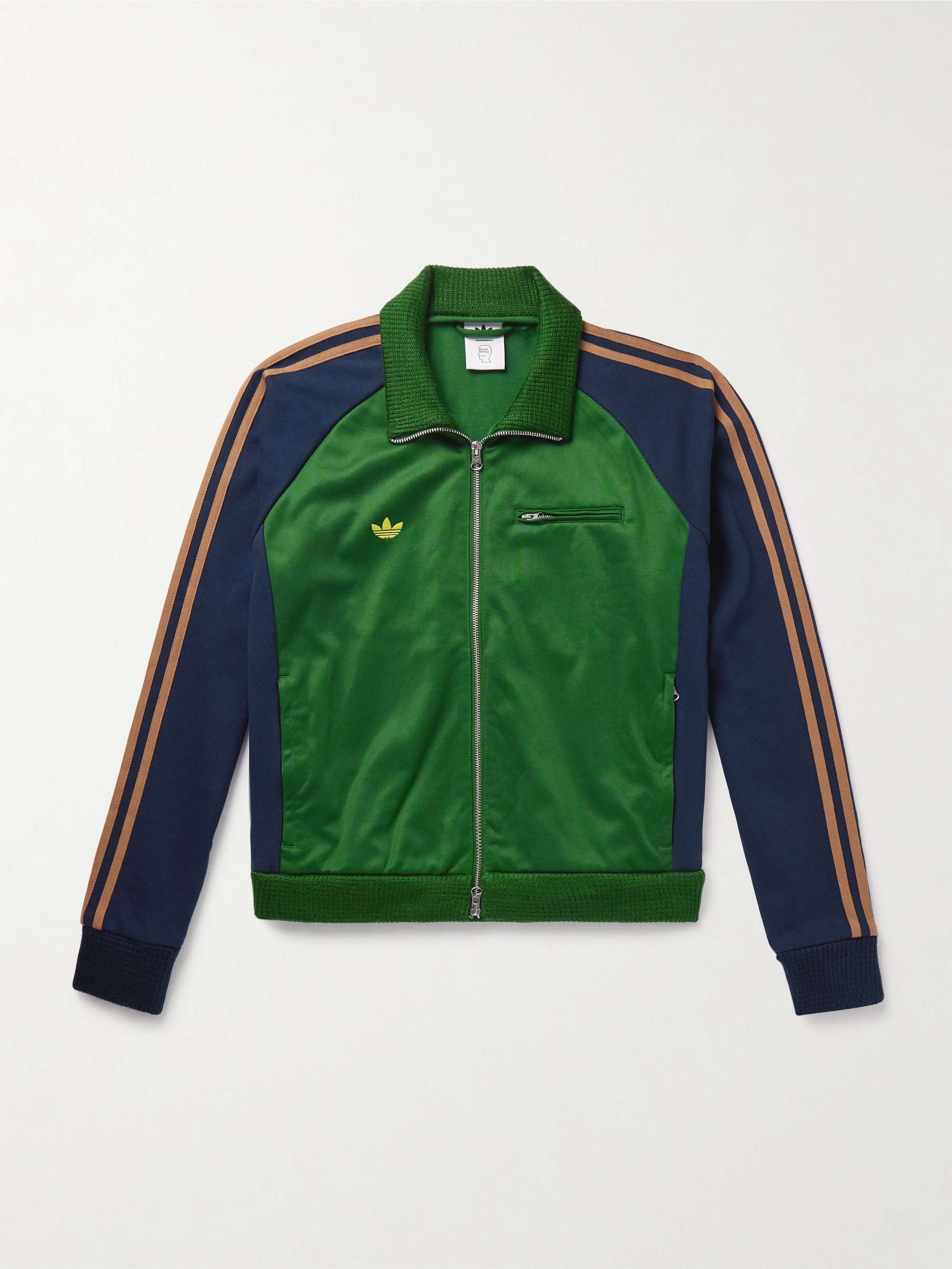 + Brain Dead Striped Printed Cotton-Blend Tech-Jersey Track Jacket view