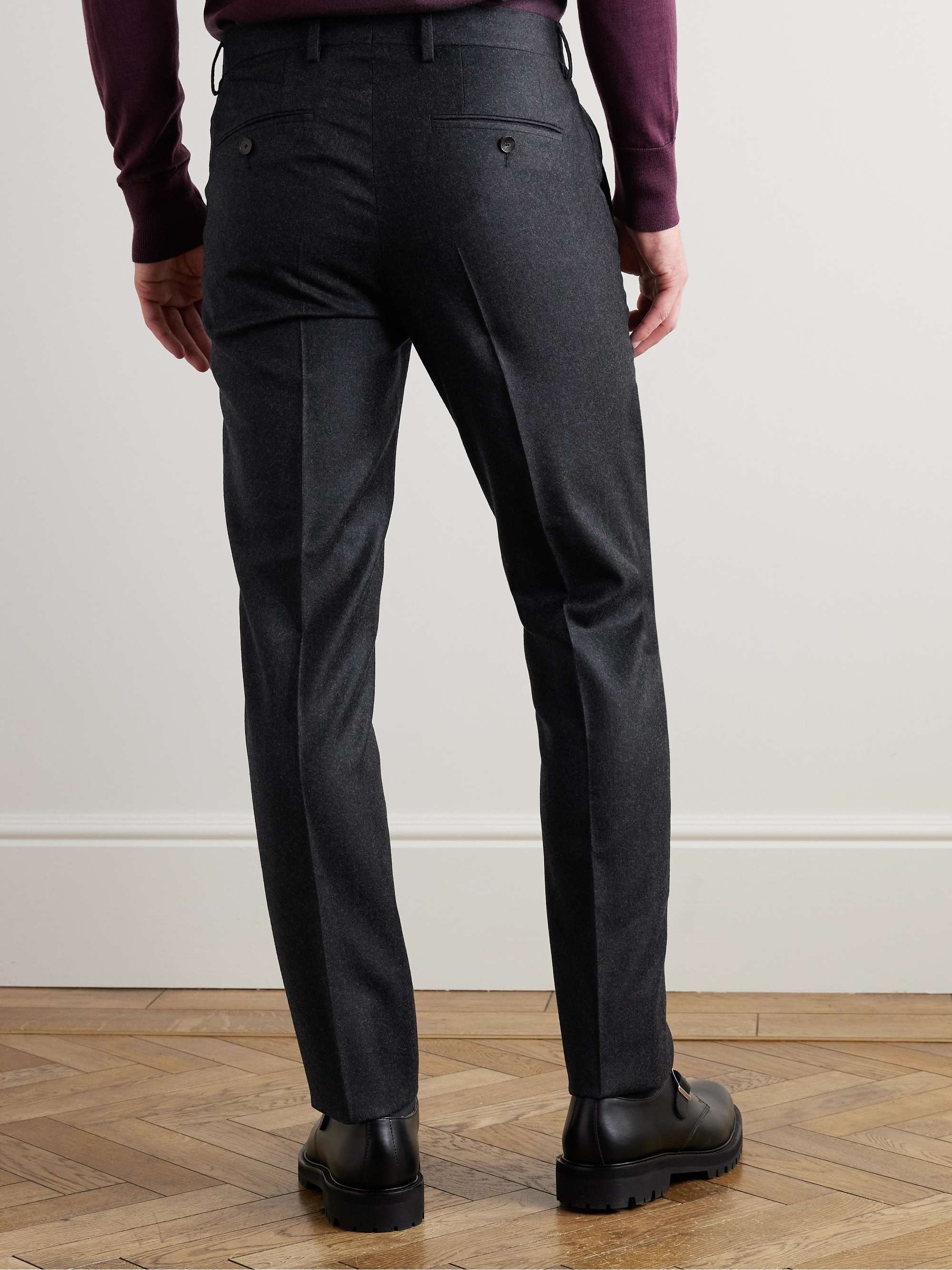 Philip Slim-Fit Straight-Leg Wool-Flannel Suit Trousers view