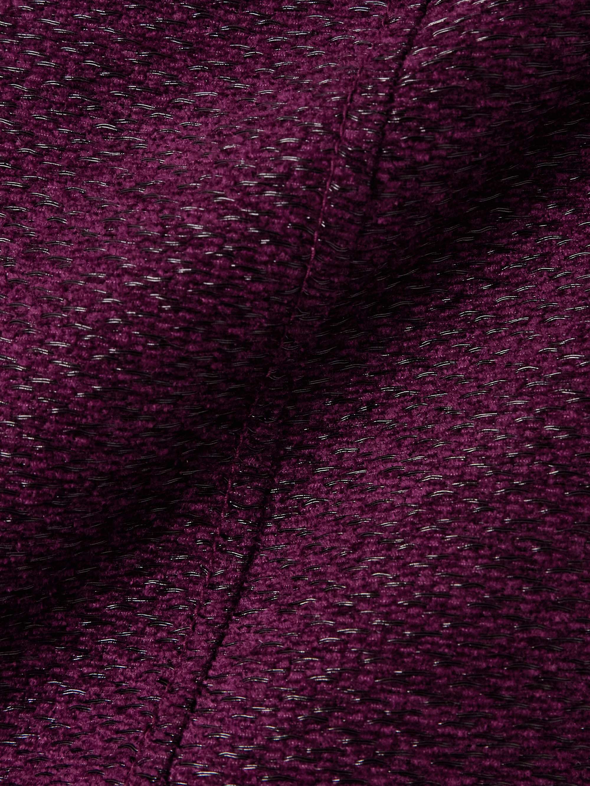 Pleated metallic tweed mini skirt view