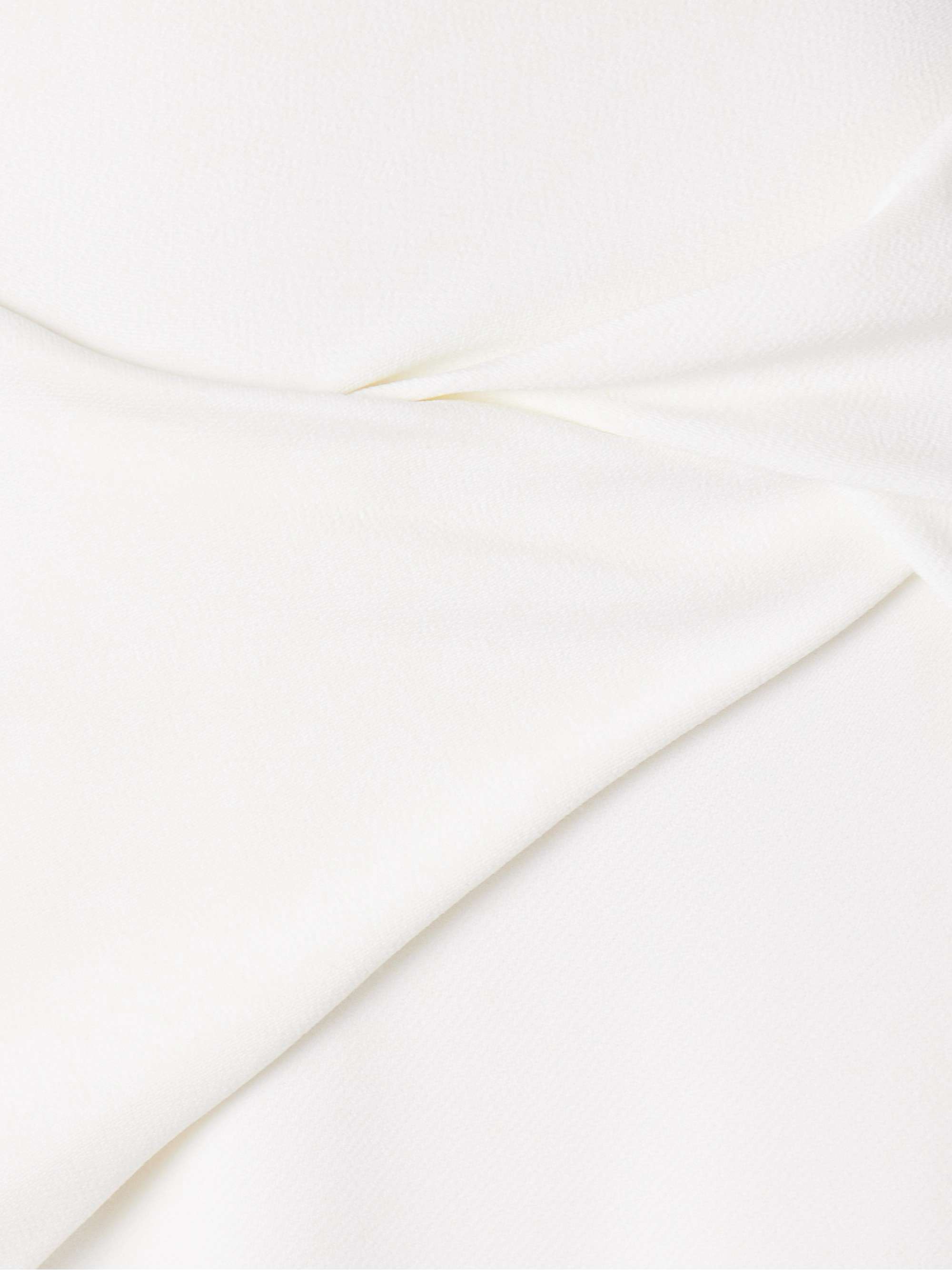 Twisted stretch-crepe midi skirt view