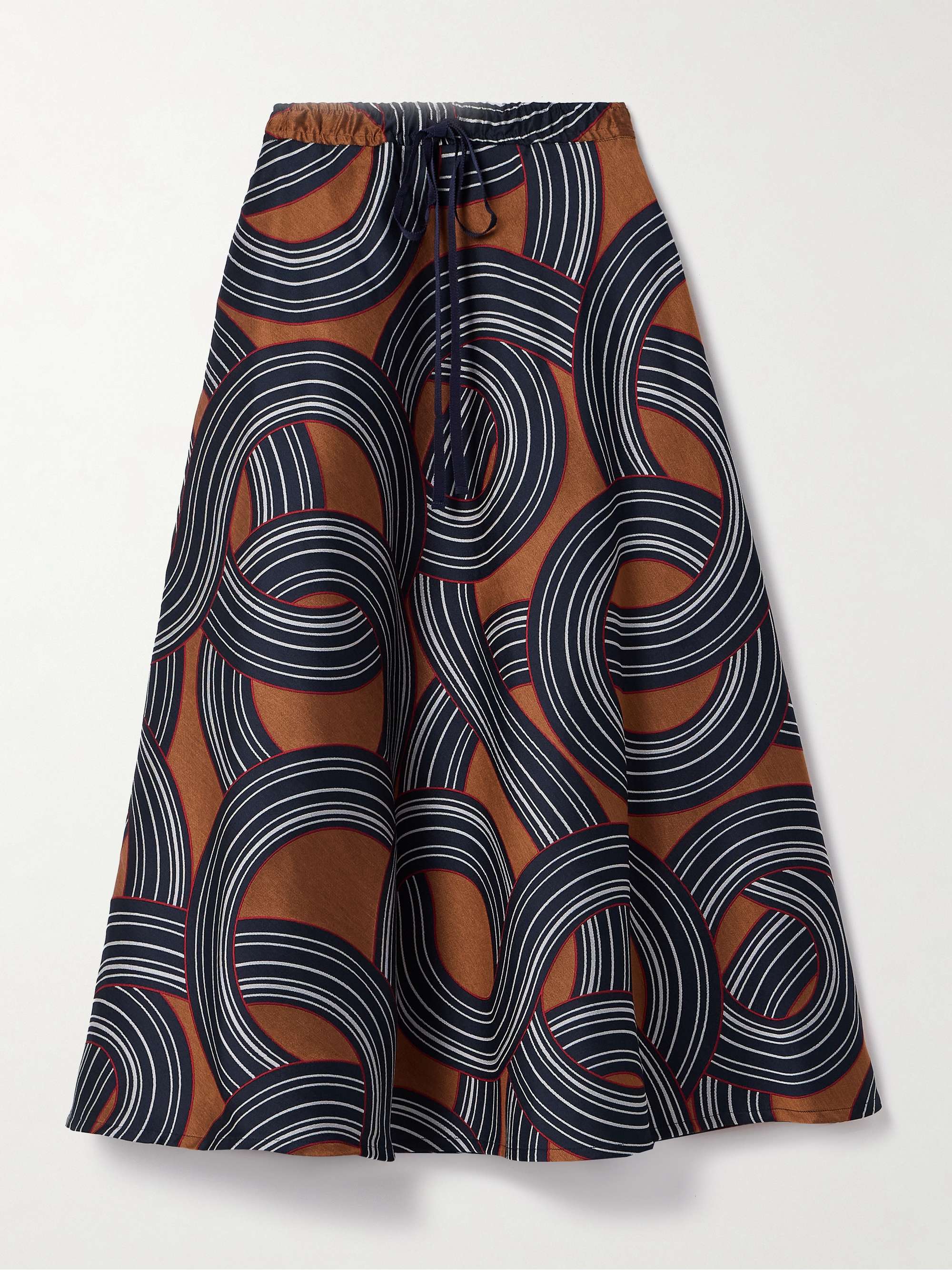 Jacquard midi skirt view