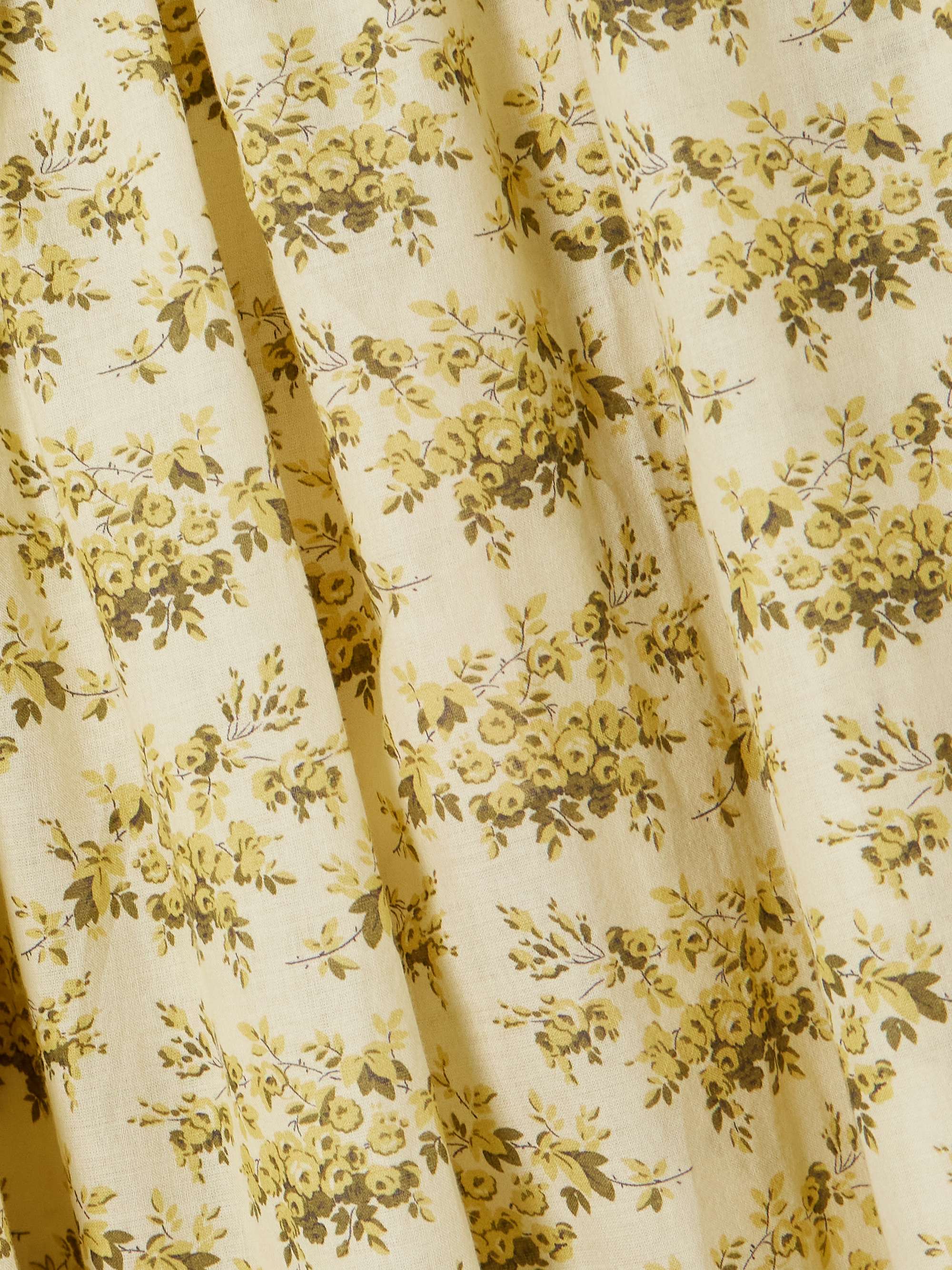 Marcie tiered pleated floral-print organic cotton-voile midi skirt view