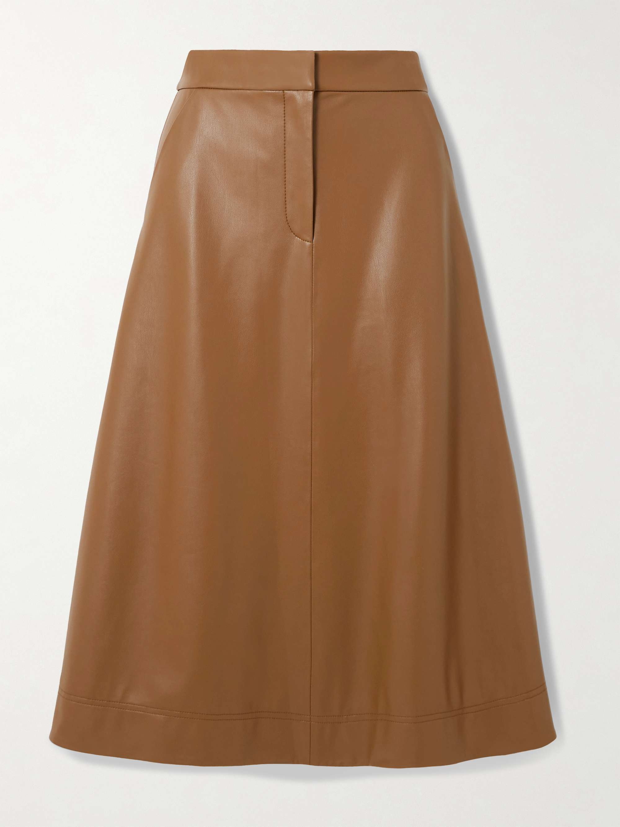Louise faux leather midi skirt view