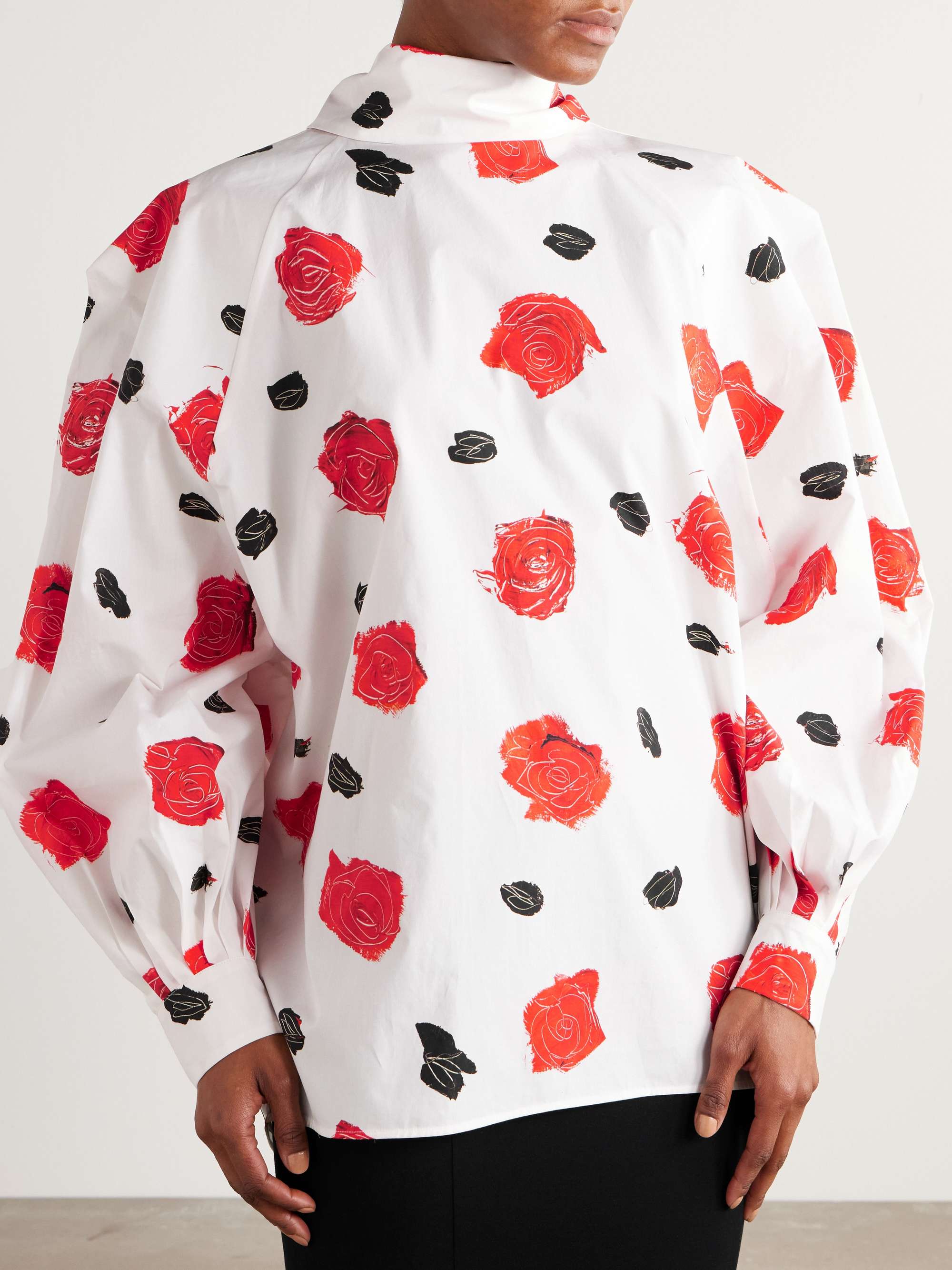 Oversized poplin blouse view