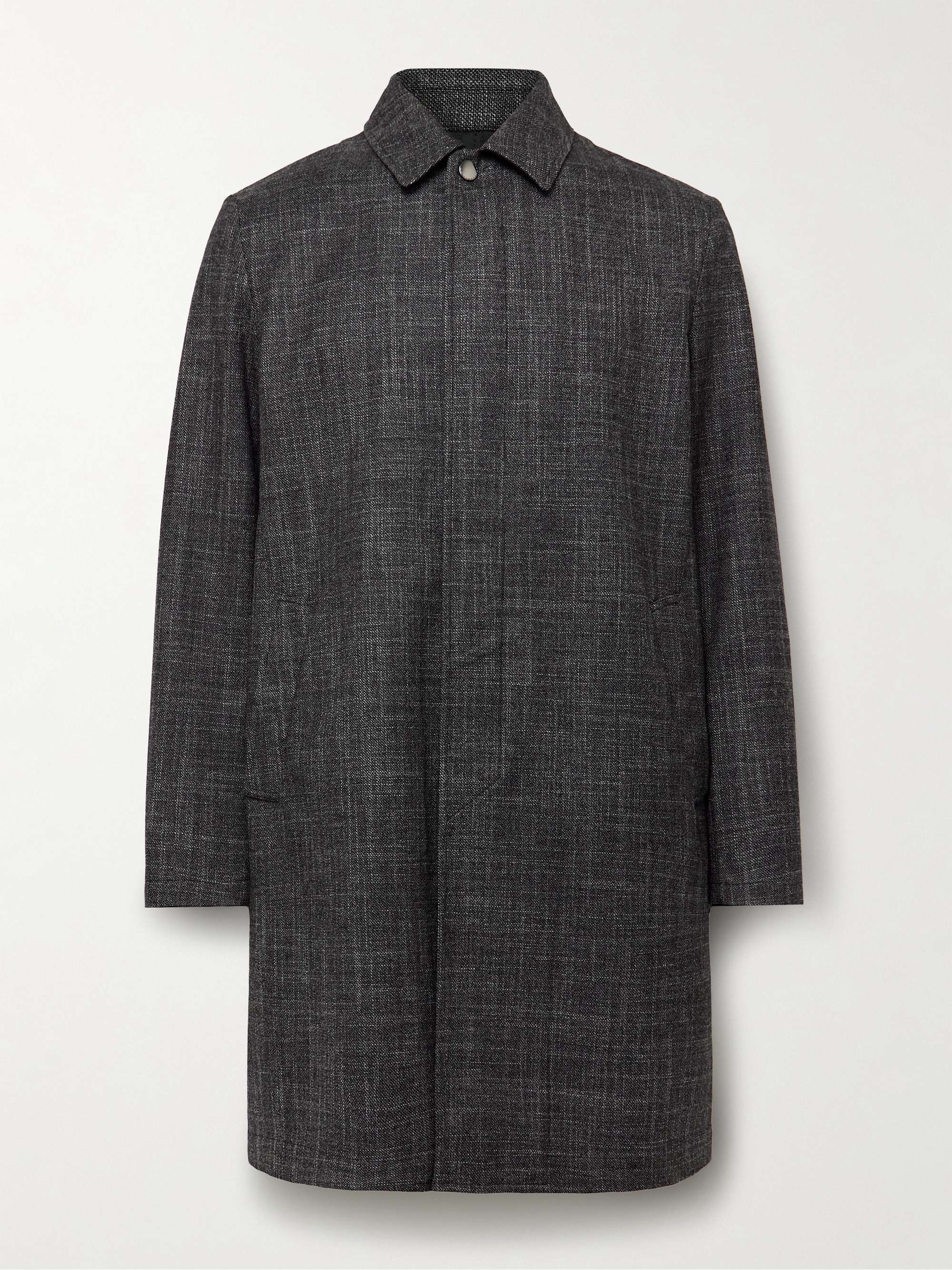 Wool, Silk and Cashmere-Blend Coat view