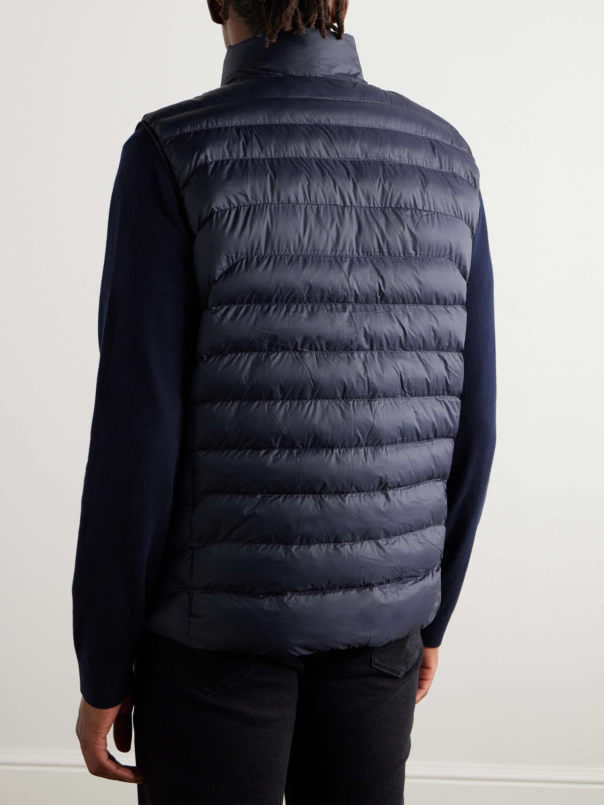 Colden Logo-Embroidered Padded Quilted Recycled-Nylon Gilet view