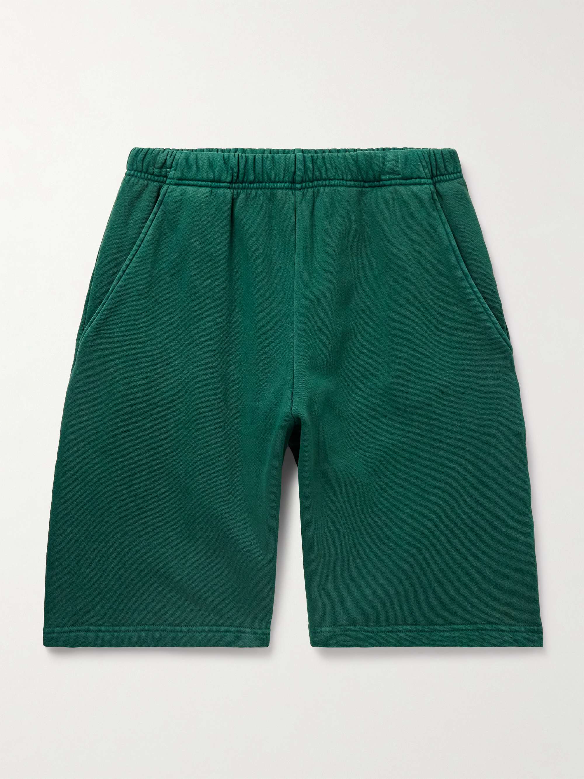 Utility Straight-Leg Garment-Dyed Cotton-Jersey Shorts view
