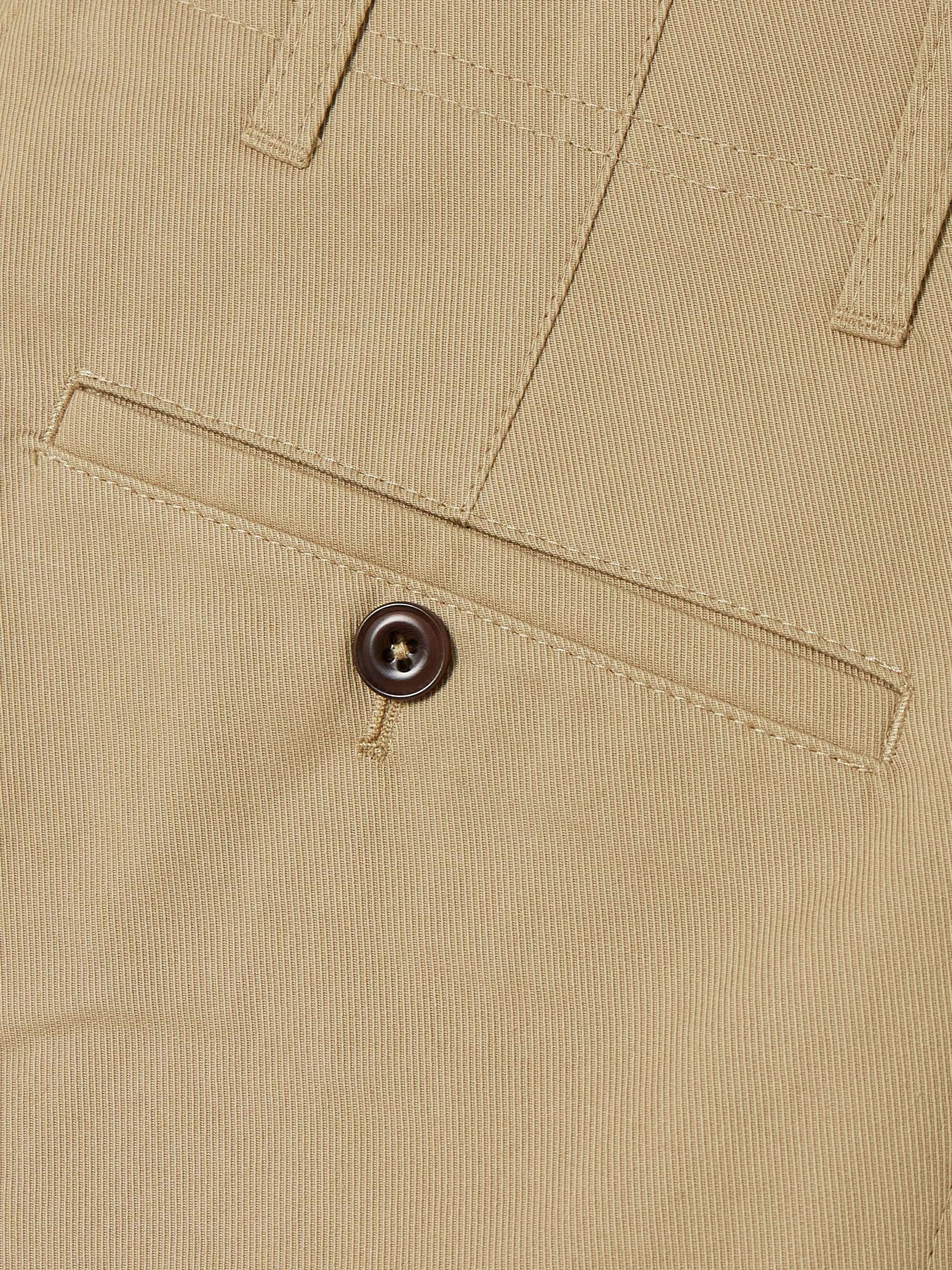 Organic cotton-twill wide-leg pants view