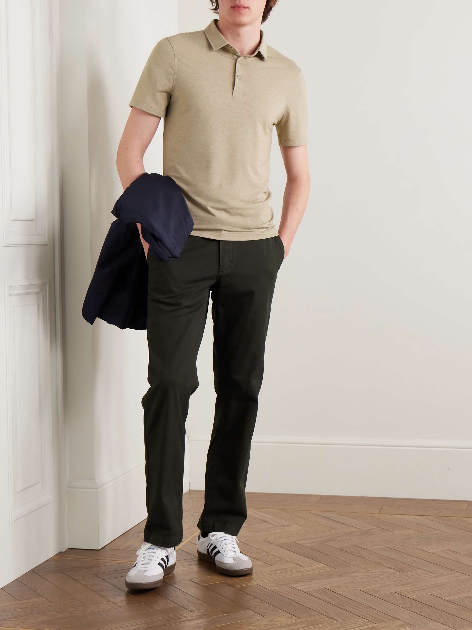 Evolution Slim-Fit Stretch Recycled-Jersey Golf Polo Shirt view