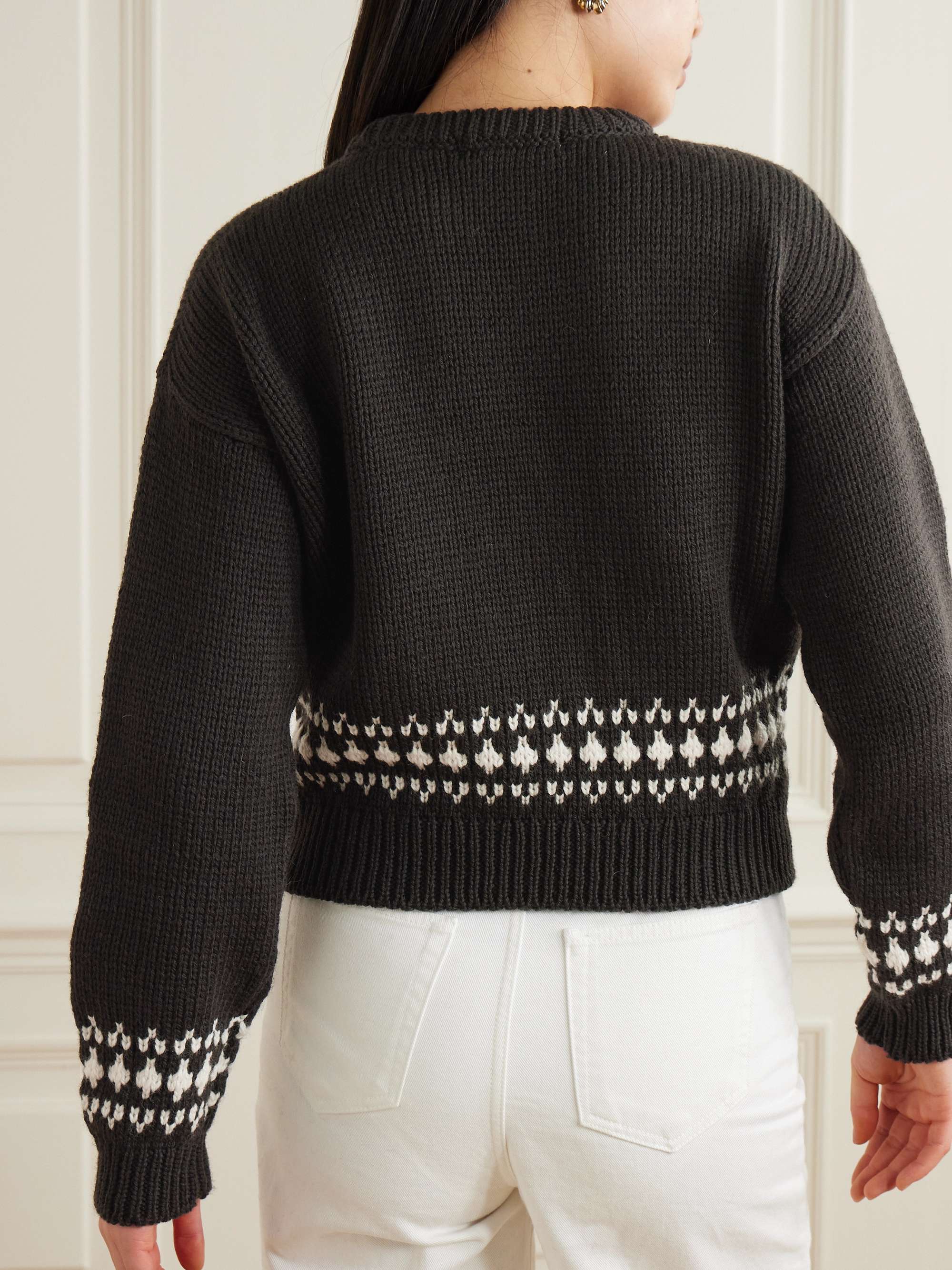 Fair Isle wool sweater view