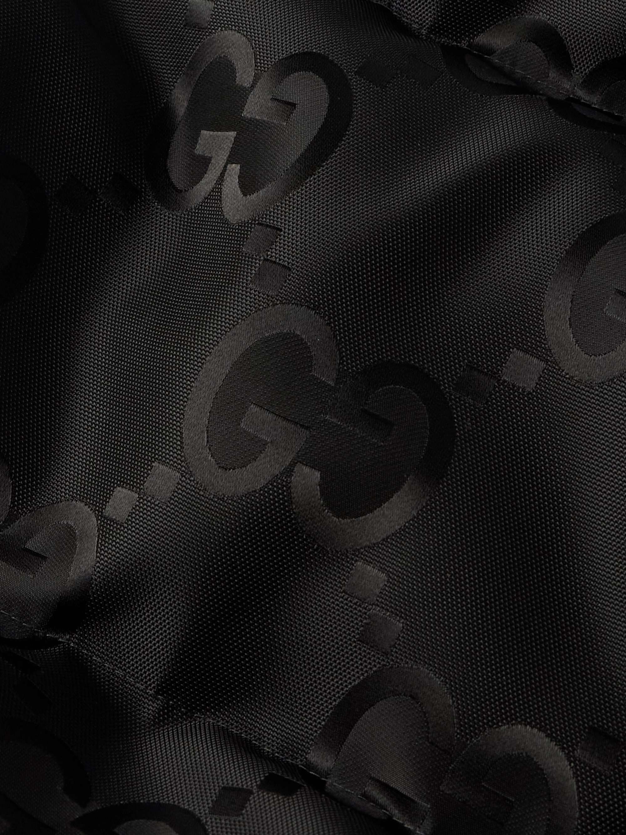 Quilted Logo-Jacquard Shell Hooded Down Jacket view