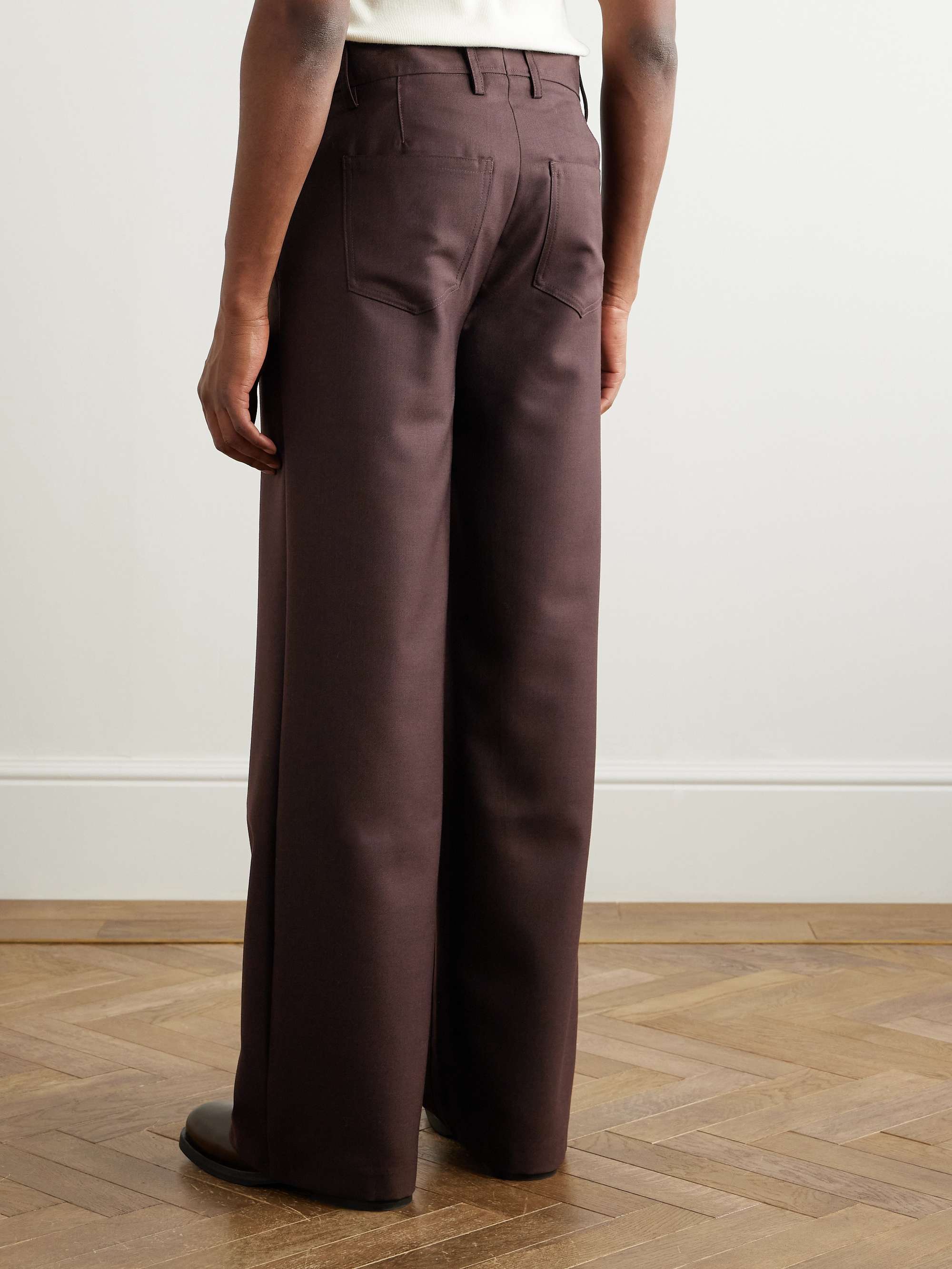 Jiro Wide-Leg Twill Trousers view