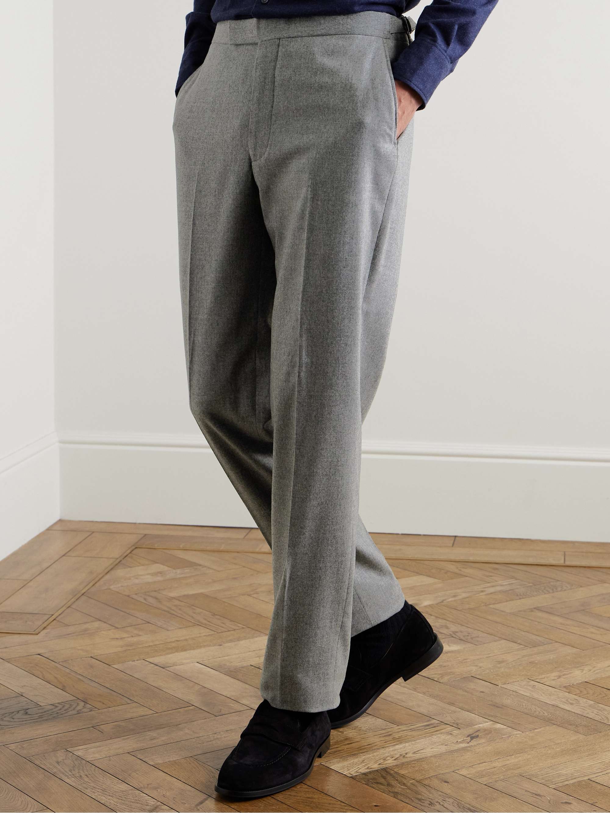 Chapman Slim-Fit Wool-Blend Flannel Trousers view