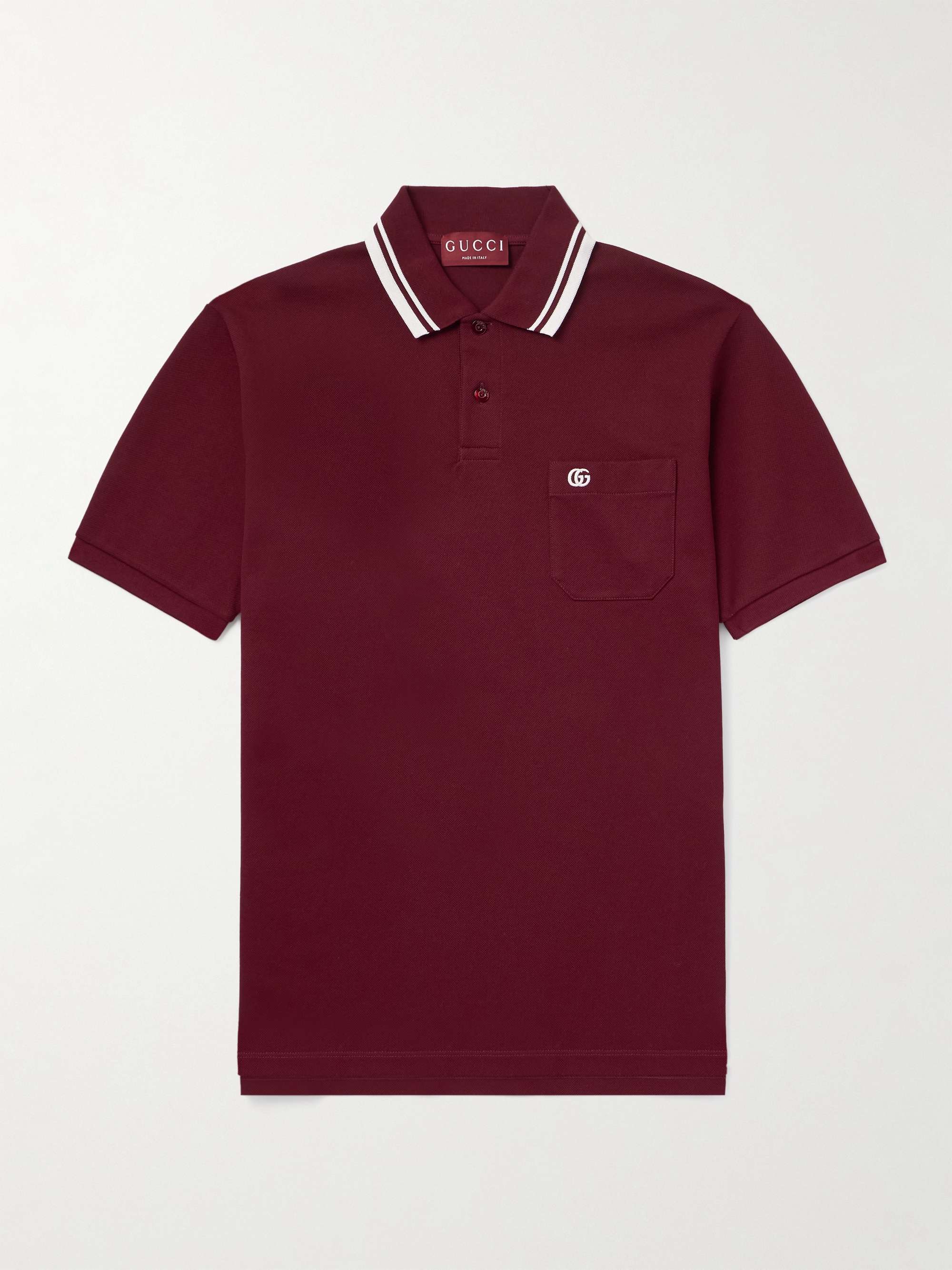 Lido Logo-Embroidered Stretch-Cotton Piqué Polo Shirt view