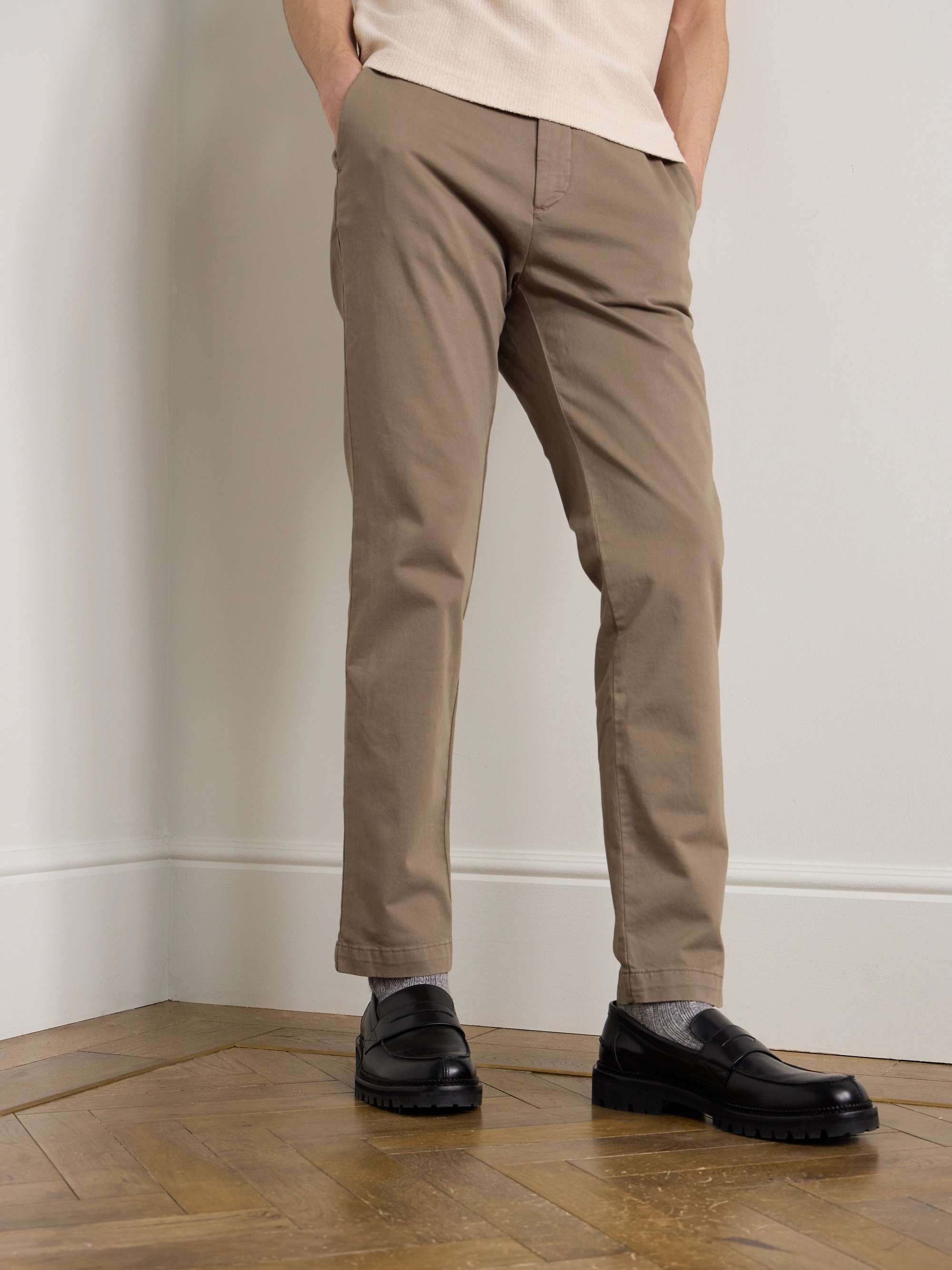 Adam Straight-Leg Cotton-Blend Twill Chinos view